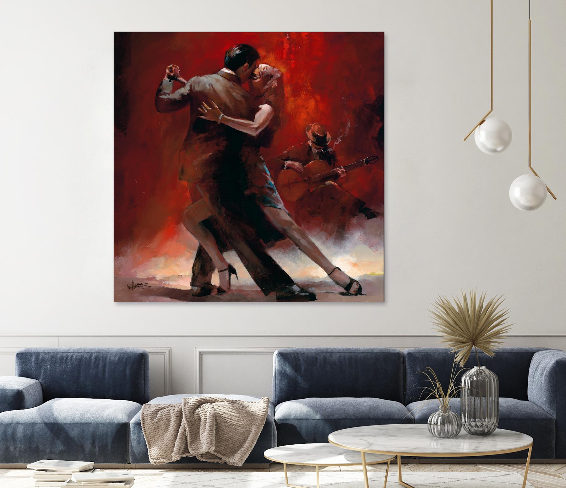 Tango Argentino II by Willem Haenraets on GIANT ART - black music - dance