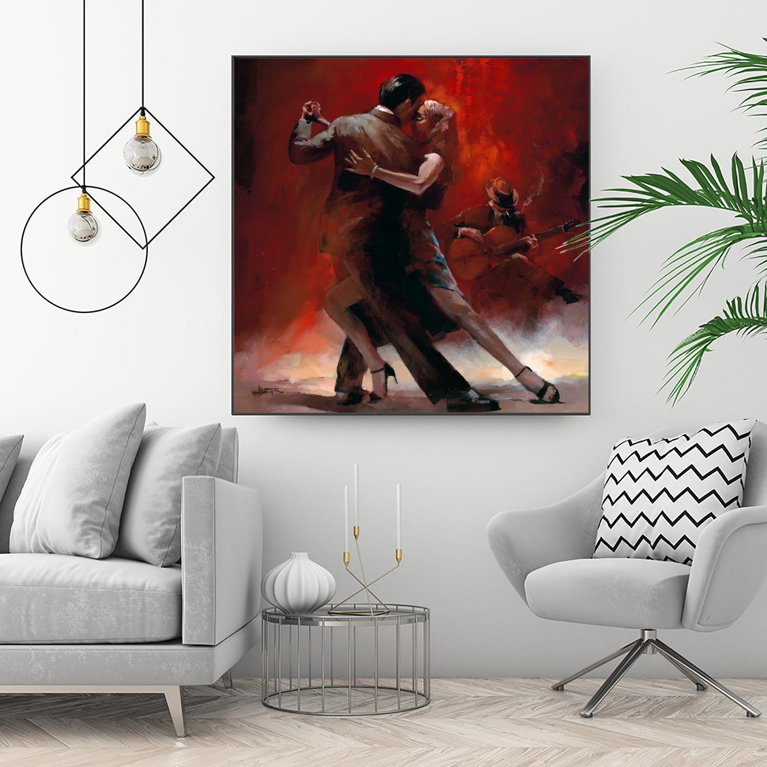 Tango Argentino II by Willem Haenraets on GIANT ART - black music - dance
