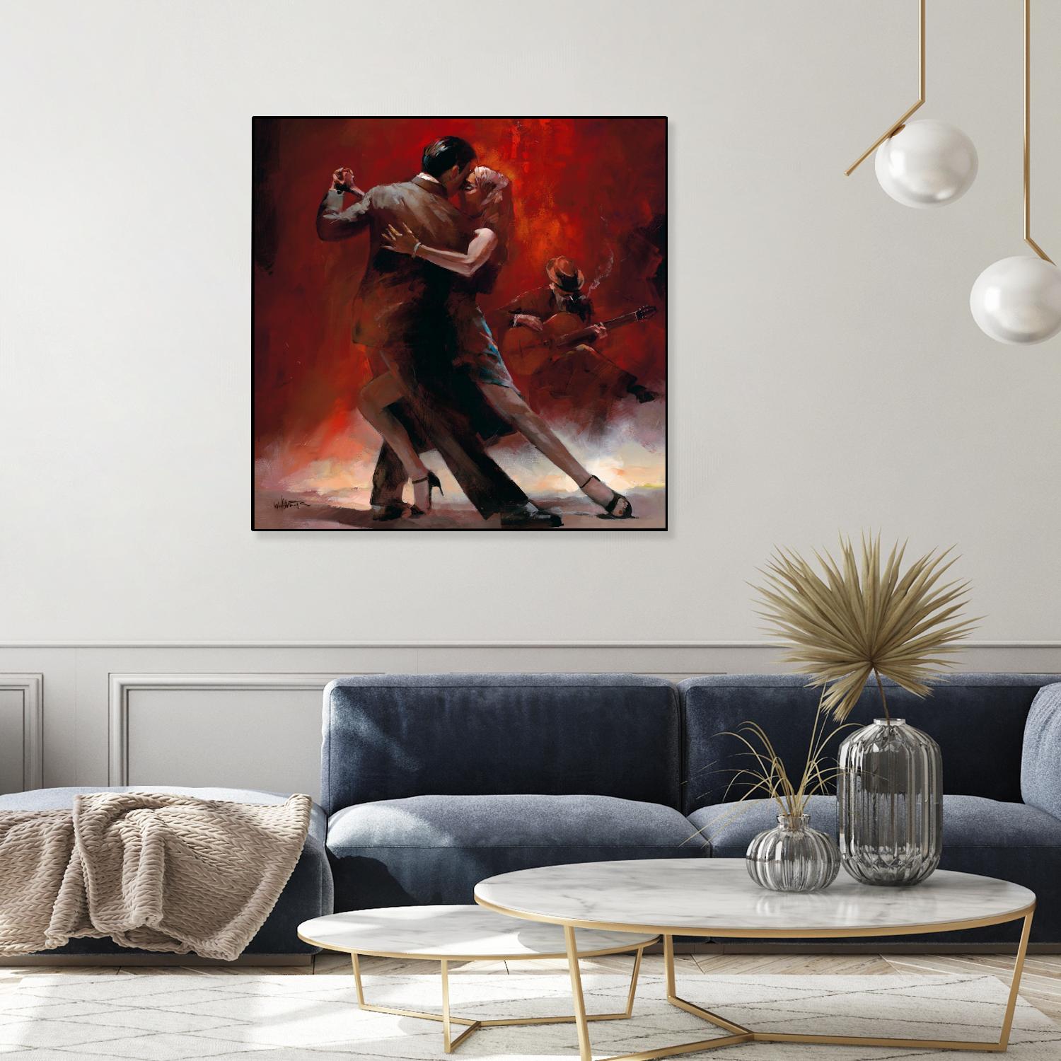 Tango Argentino II by Willem Haenraets on GIANT ART - black music - dance