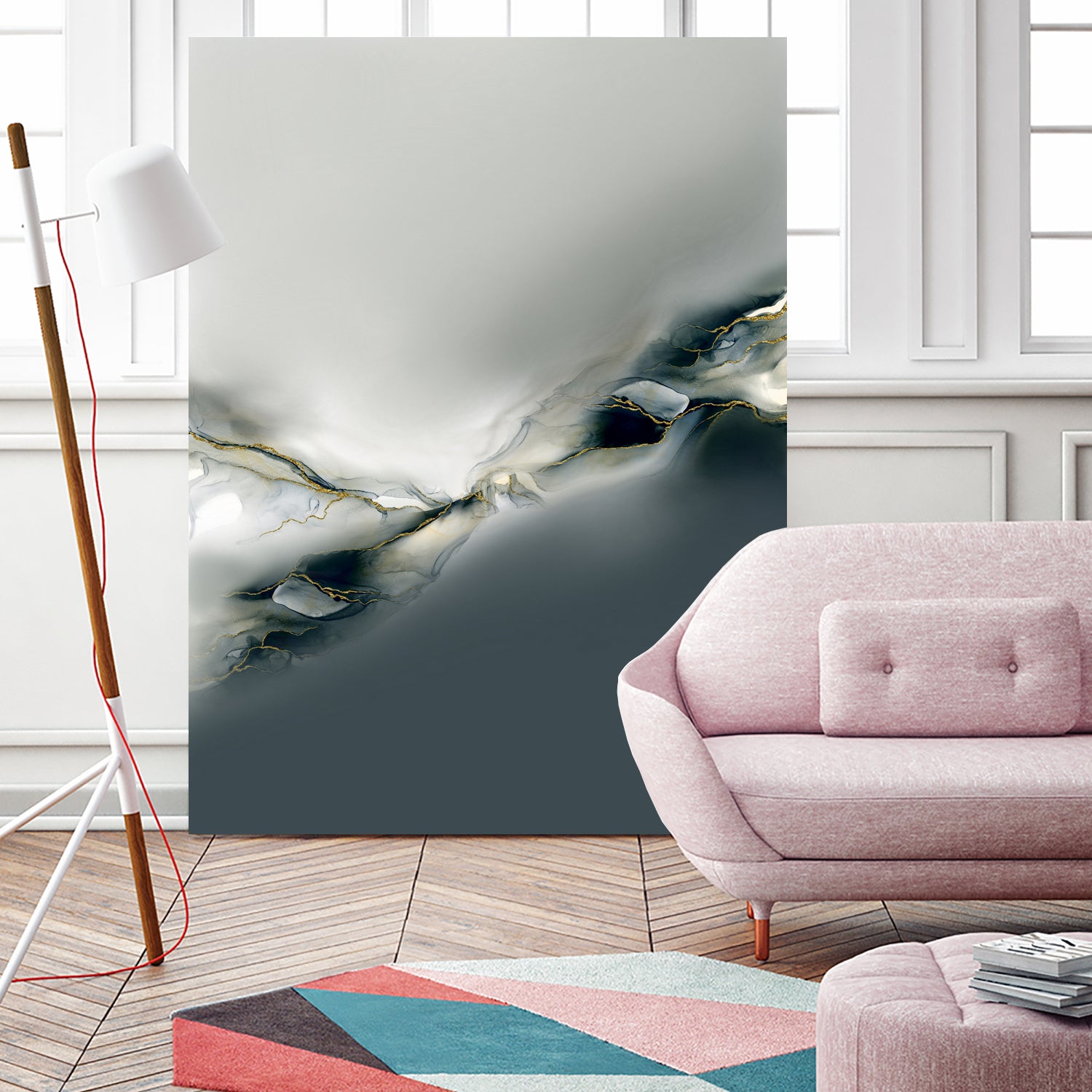 Ink Collection by Art Tonial on GIANT ART - bleu abstract