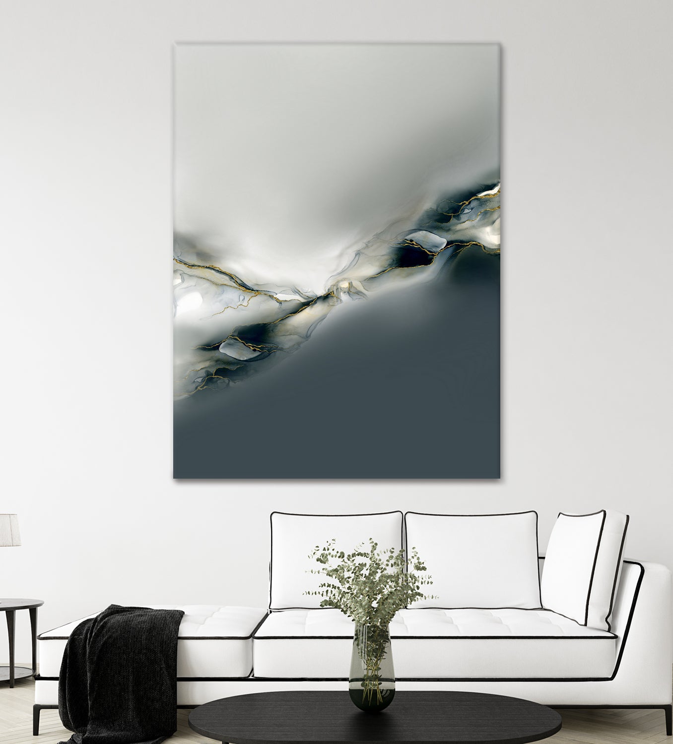 Ink Collection by Art Tonial on GIANT ART - bleu abstract