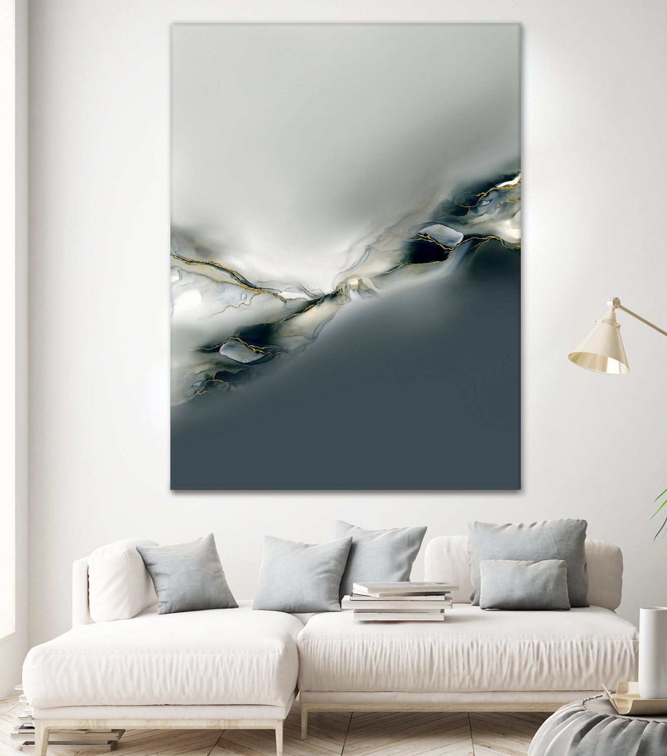 Ink Collection by Art Tonial on GIANT ART - bleu abstract