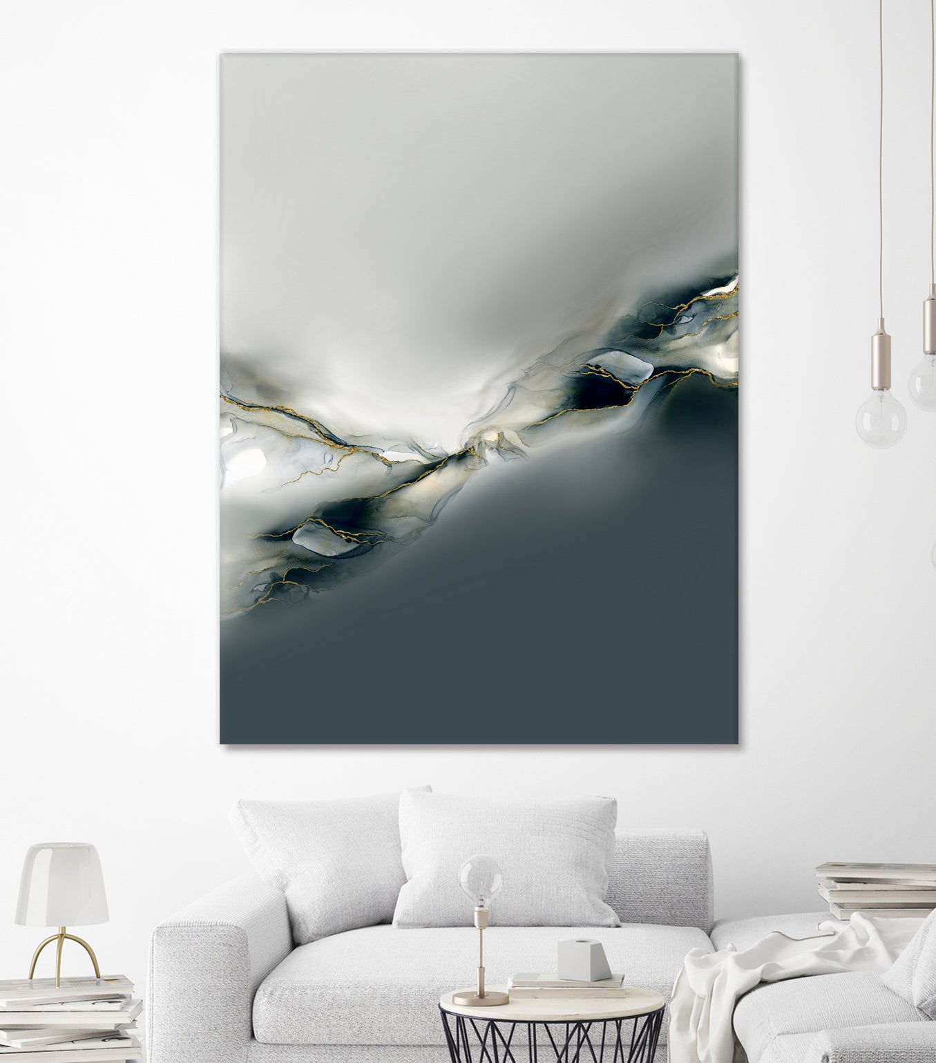 Ink Collection by Art Tonial on GIANT ART - bleu abstract