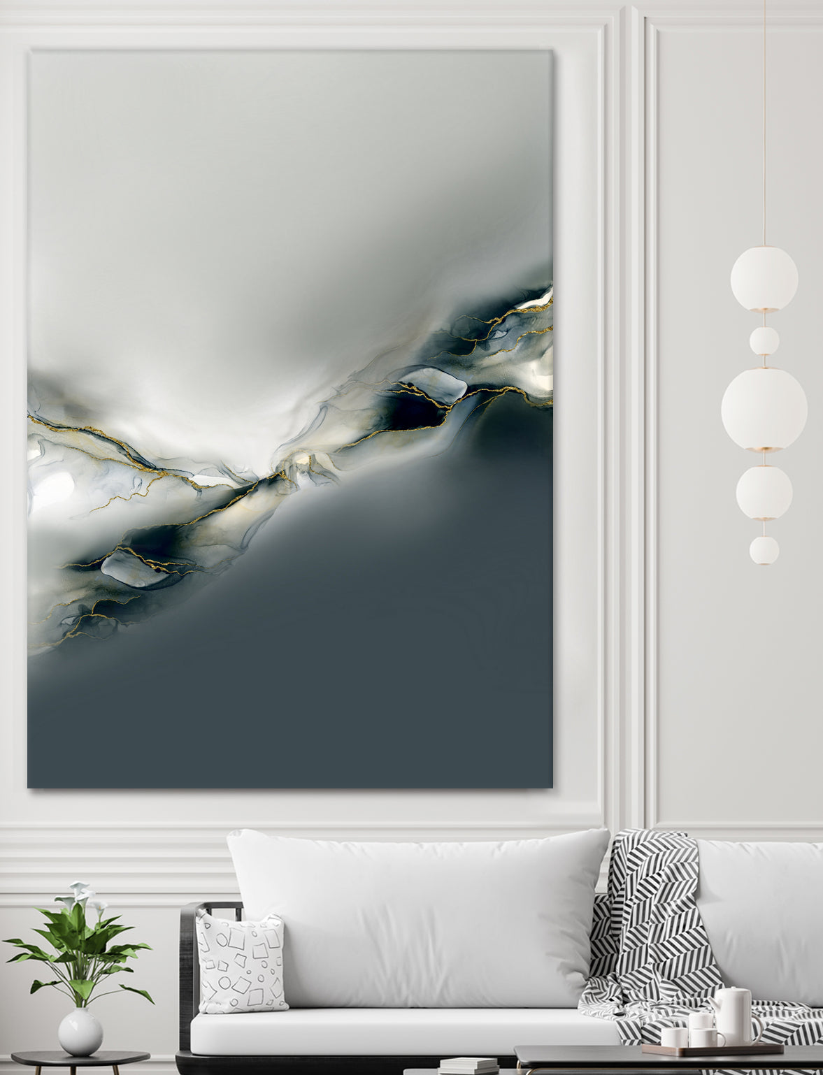 Ink Collection by Art Tonial on GIANT ART - bleu abstract