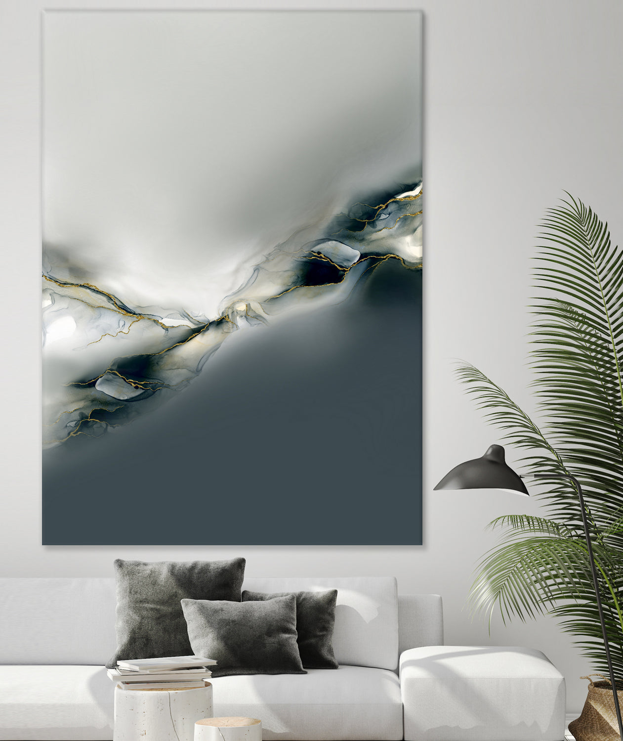 Ink Collection by Art Tonial on GIANT ART - bleu abstract