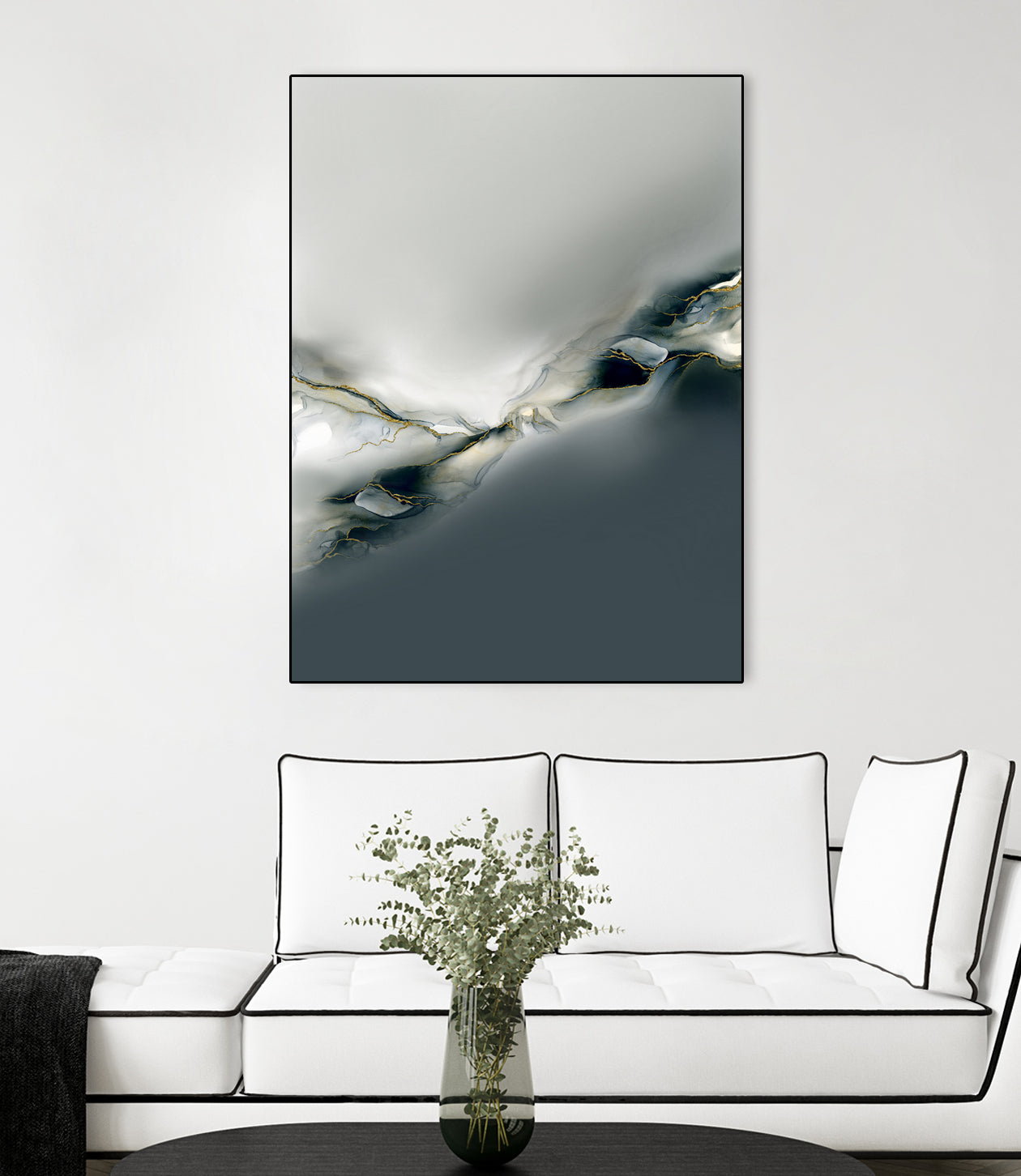 Ink Collection by Art Tonial on GIANT ART - bleu abstract