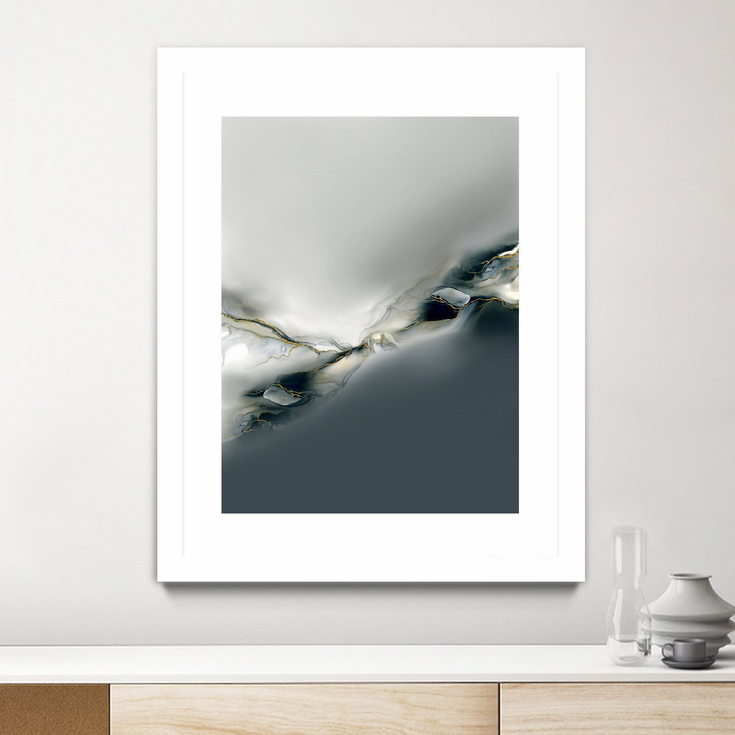 Ink Collection by Art Tonial on GIANT ART - bleu abstract