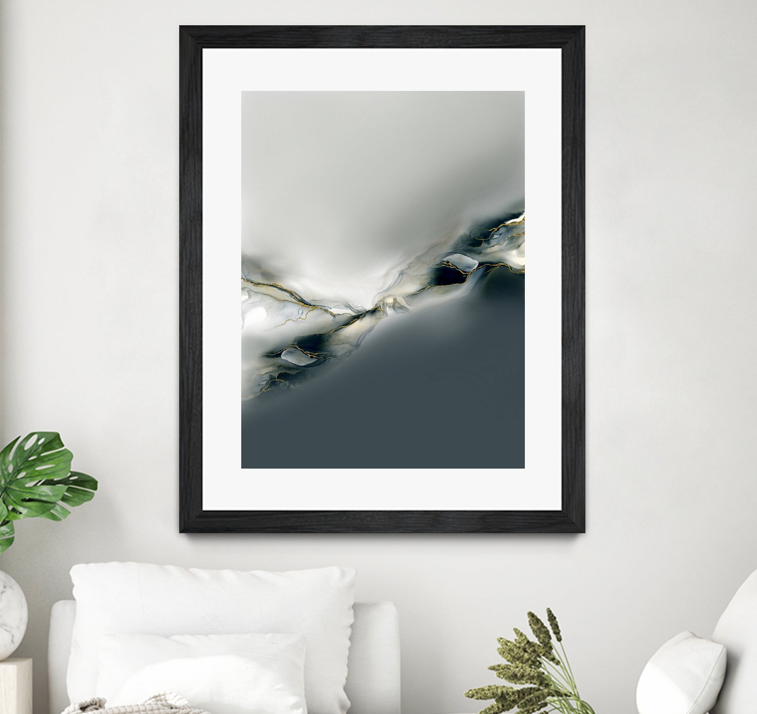 Ink Collection by Art Tonial on GIANT ART - bleu abstract