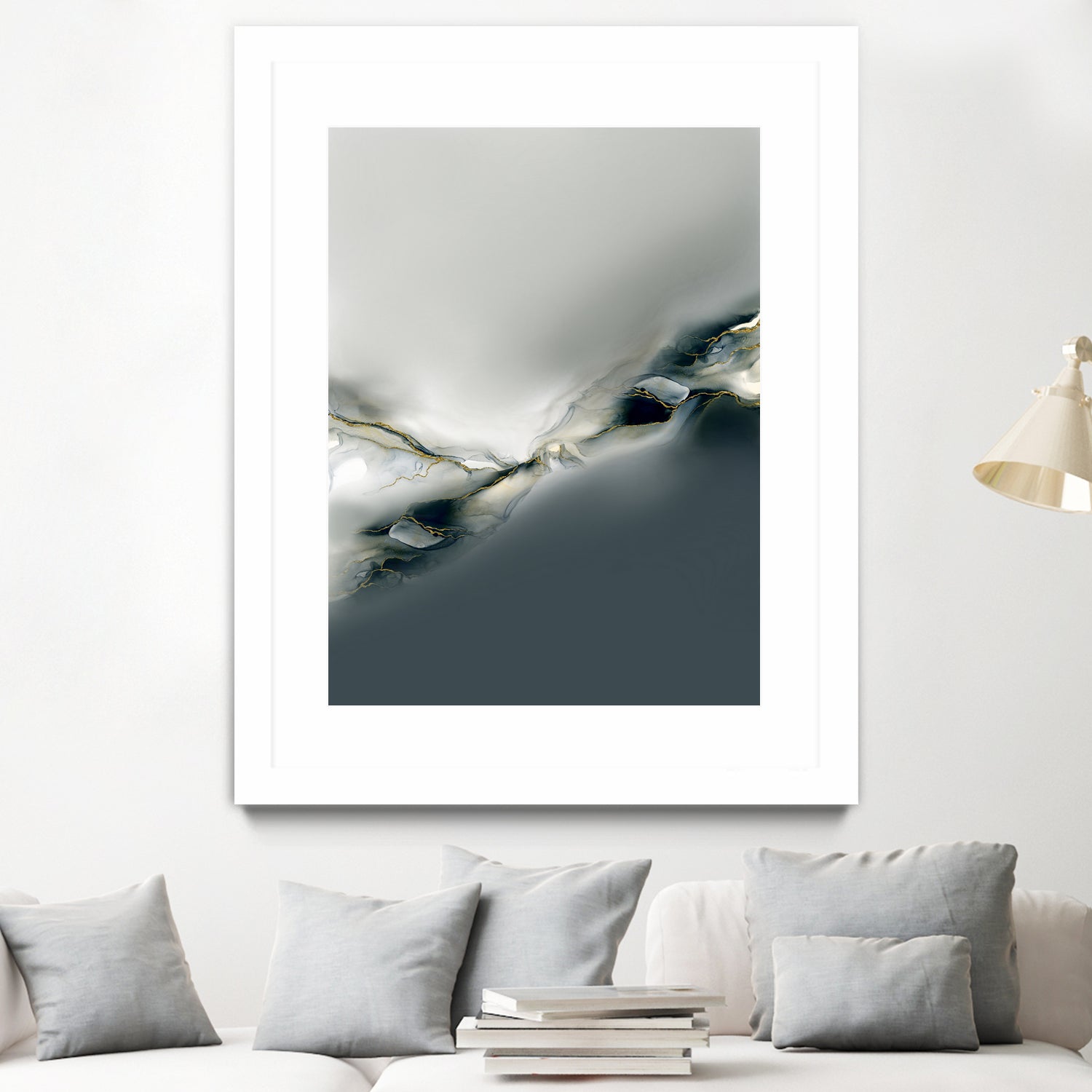 Ink Collection by Art Tonial on GIANT ART - bleu abstract