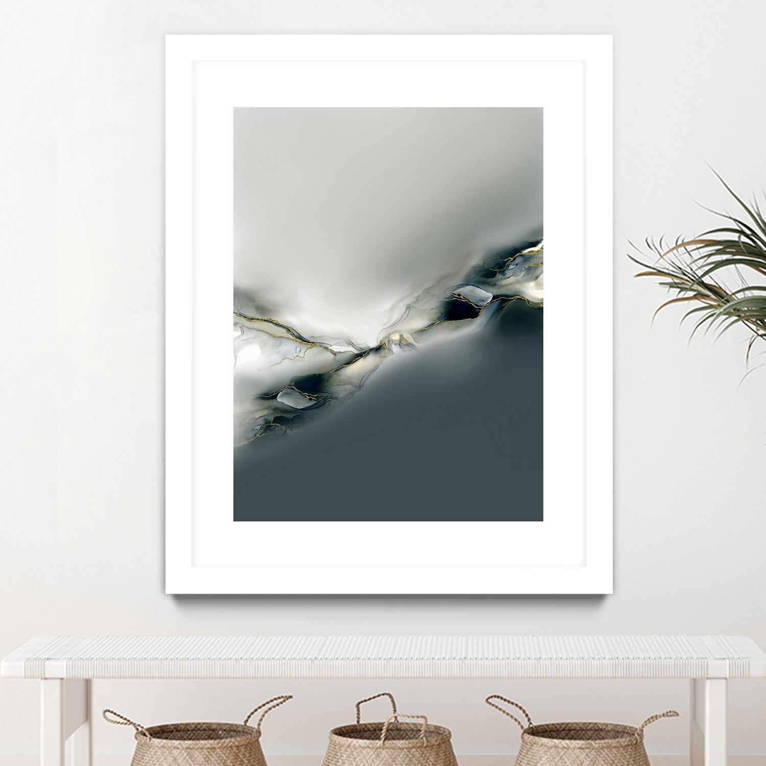 Ink Collection by Art Tonial on GIANT ART - bleu abstract