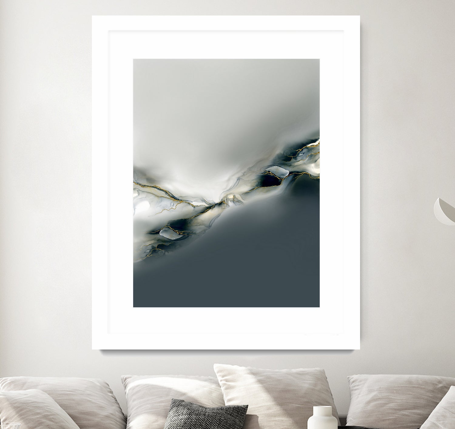 Ink Collection by Art Tonial on GIANT ART - bleu abstract