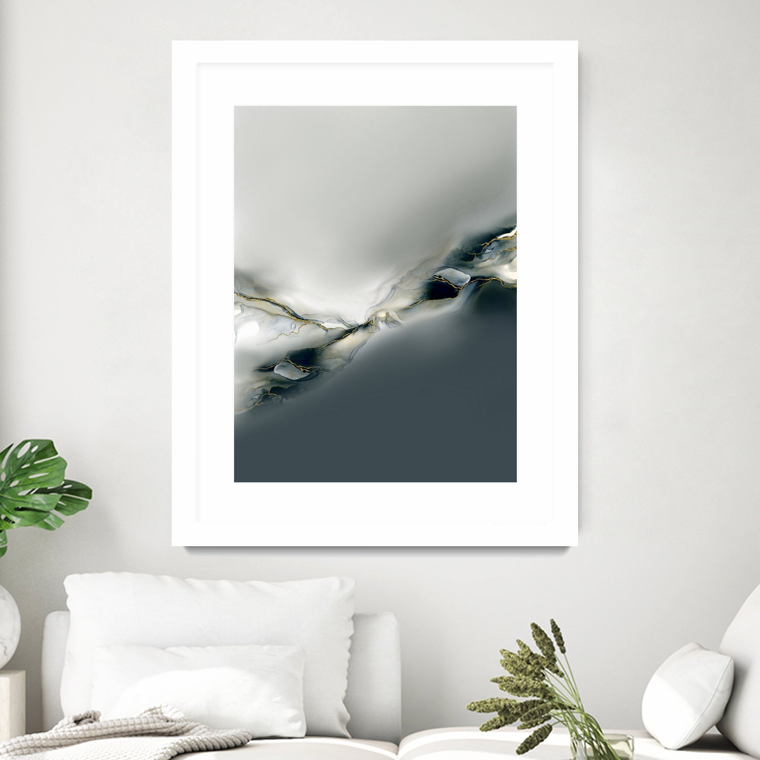 Ink Collection by Art Tonial on GIANT ART - bleu abstract