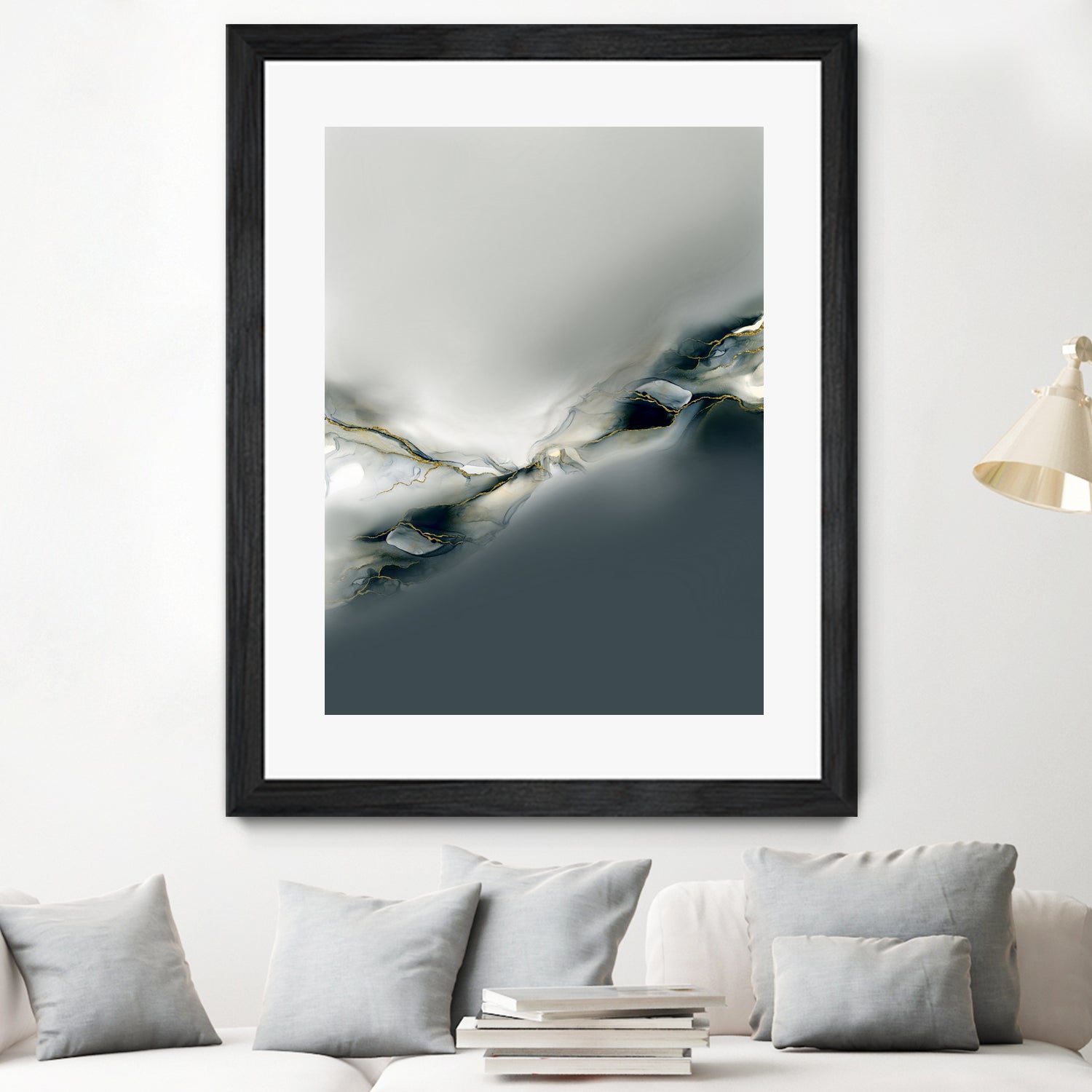 Ink Collection by Art Tonial on GIANT ART - bleu abstract