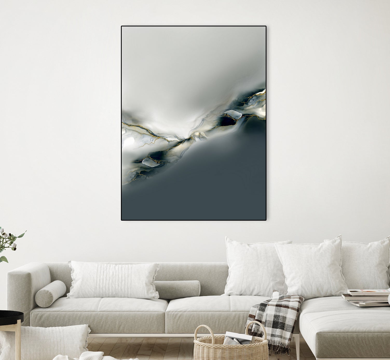 Ink Collection by Art Tonial on GIANT ART - bleu abstract