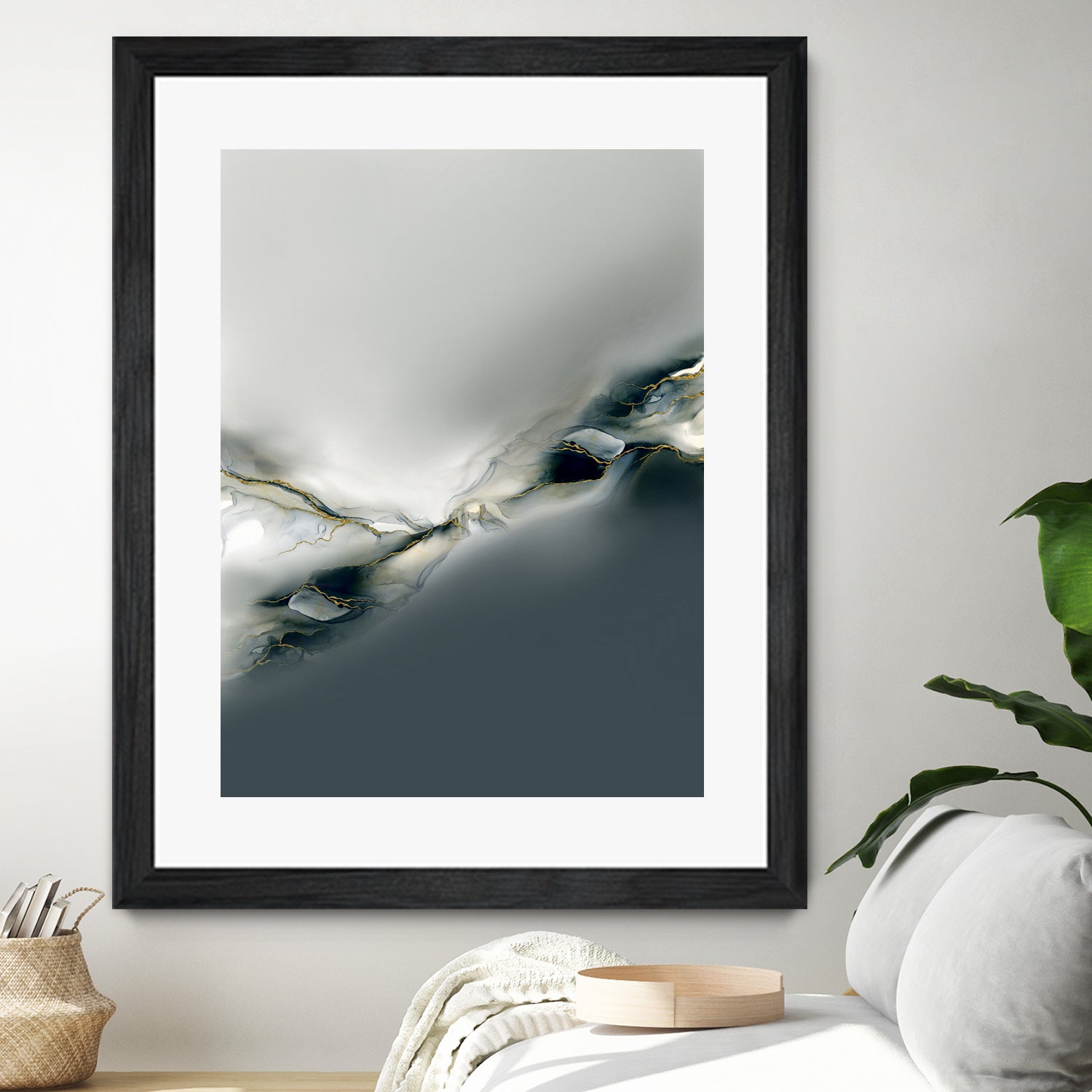 Ink Collection by Art Tonial on GIANT ART - bleu abstract