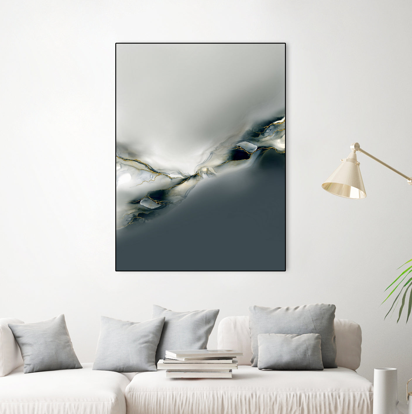 Ink Collection by Art Tonial on GIANT ART - bleu abstract