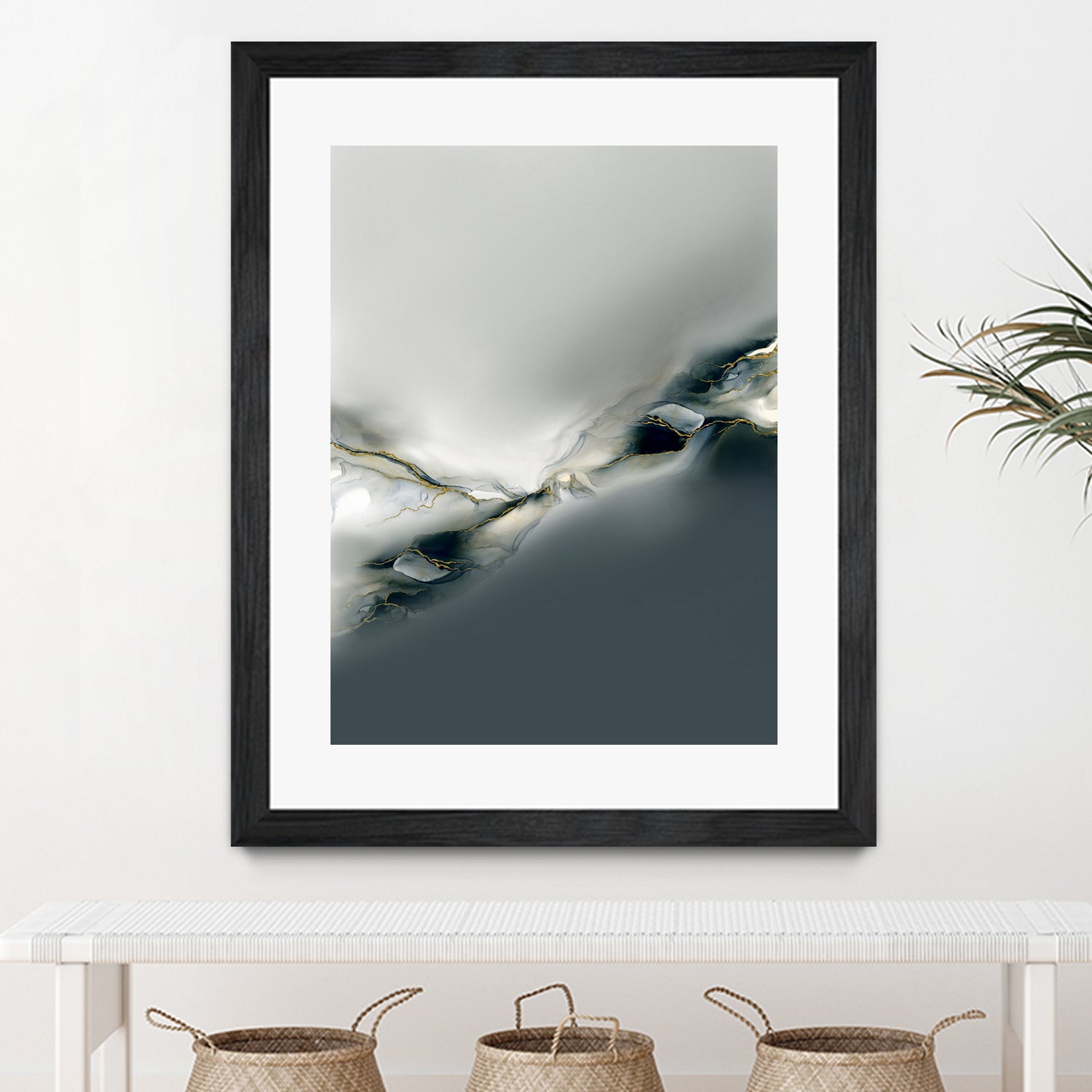 Ink Collection by Art Tonial on GIANT ART - bleu abstract