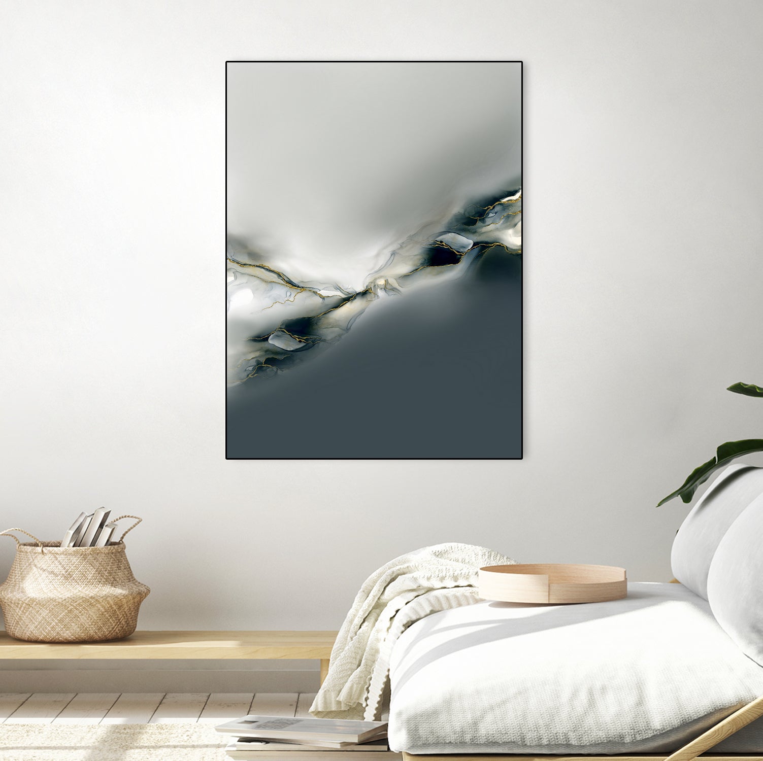 Ink Collection by Art Tonial on GIANT ART - bleu abstract