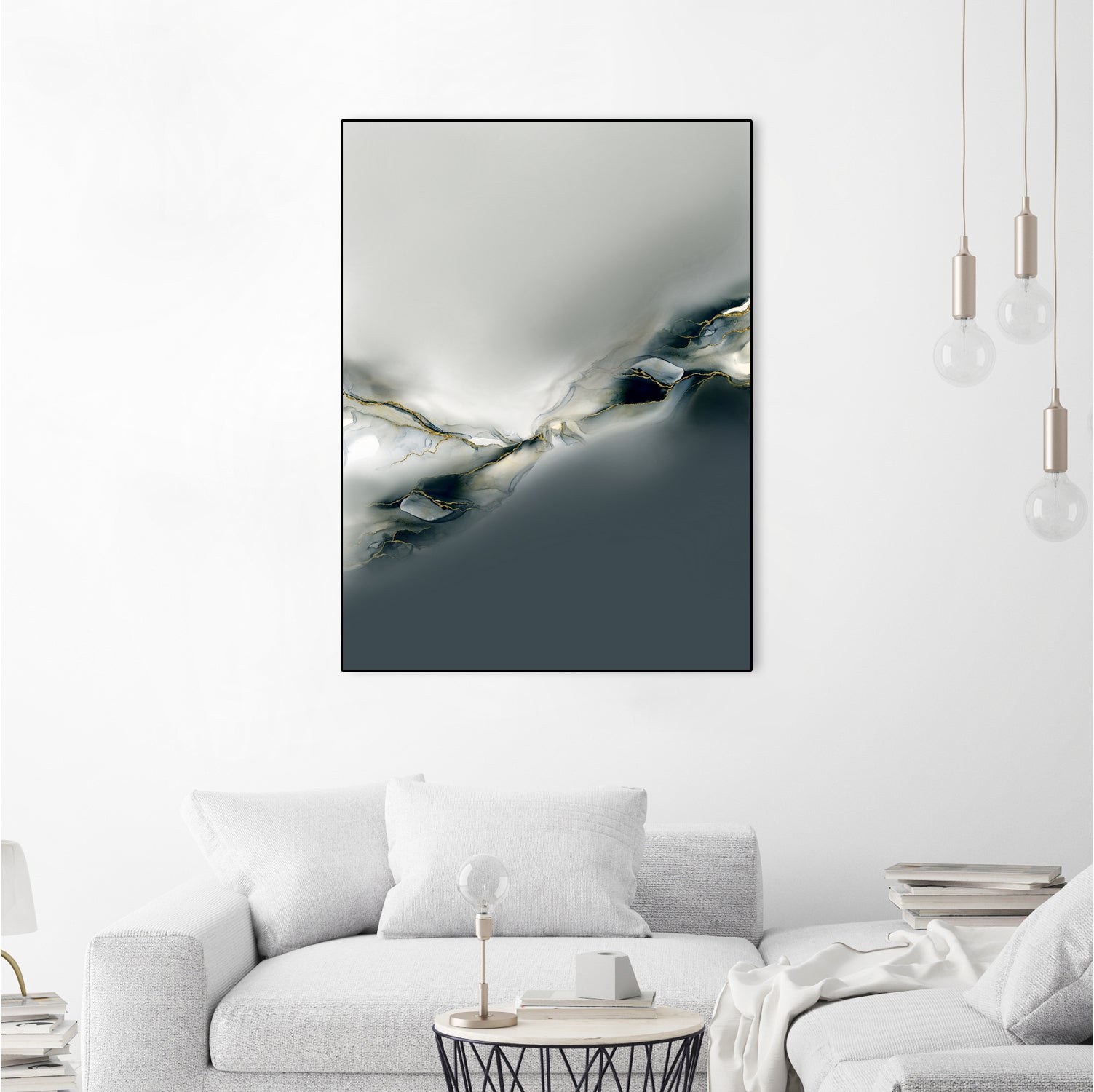 Ink Collection by Art Tonial on GIANT ART - bleu abstract