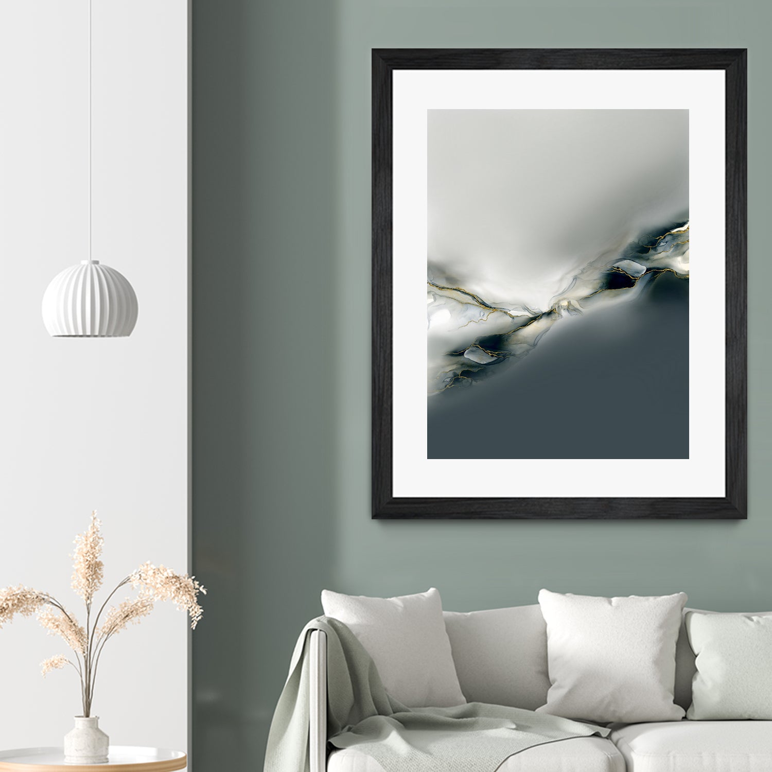 Ink Collection by Art Tonial on GIANT ART - bleu abstract