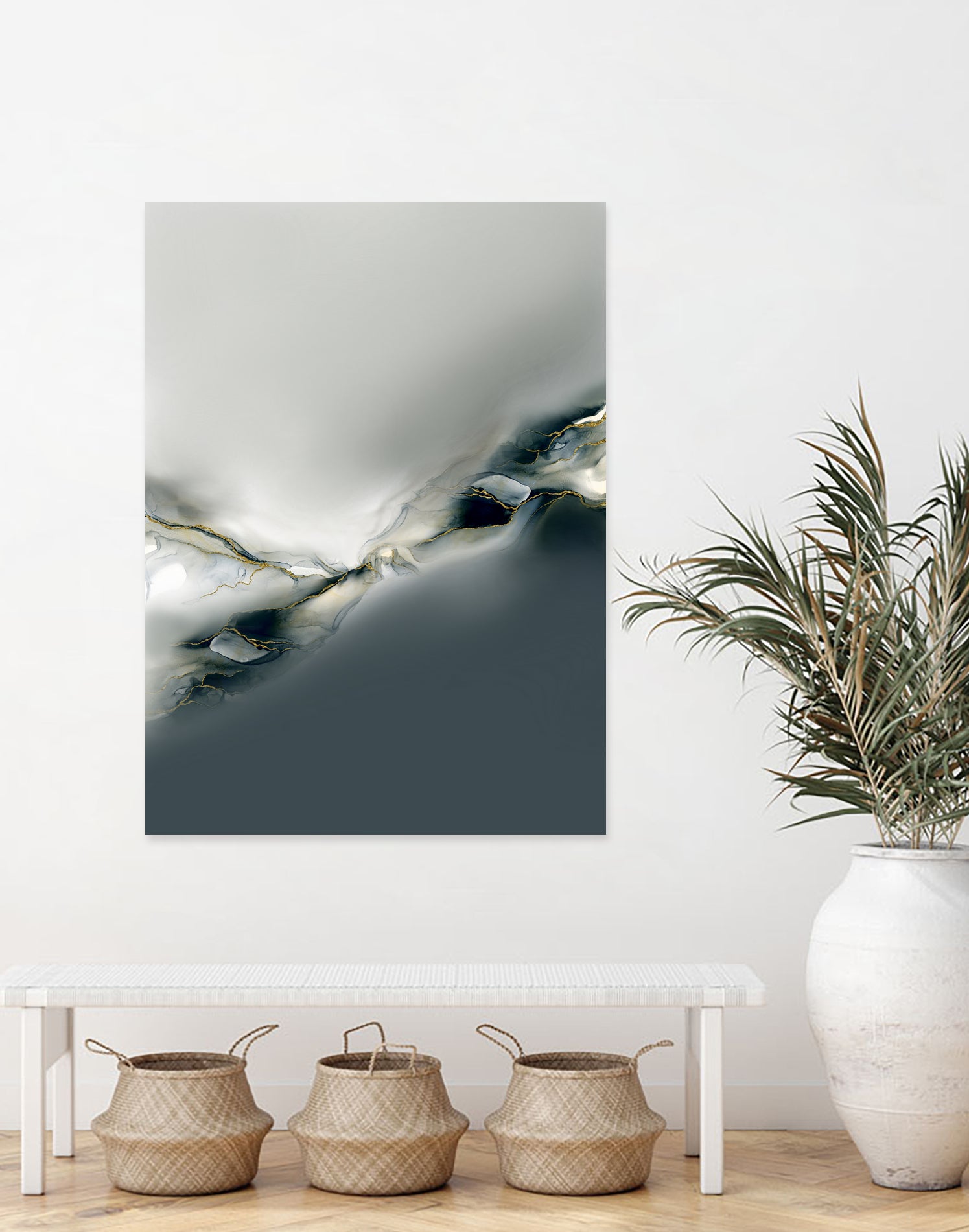 Ink Collection by Art Tonial on GIANT ART - bleu abstract