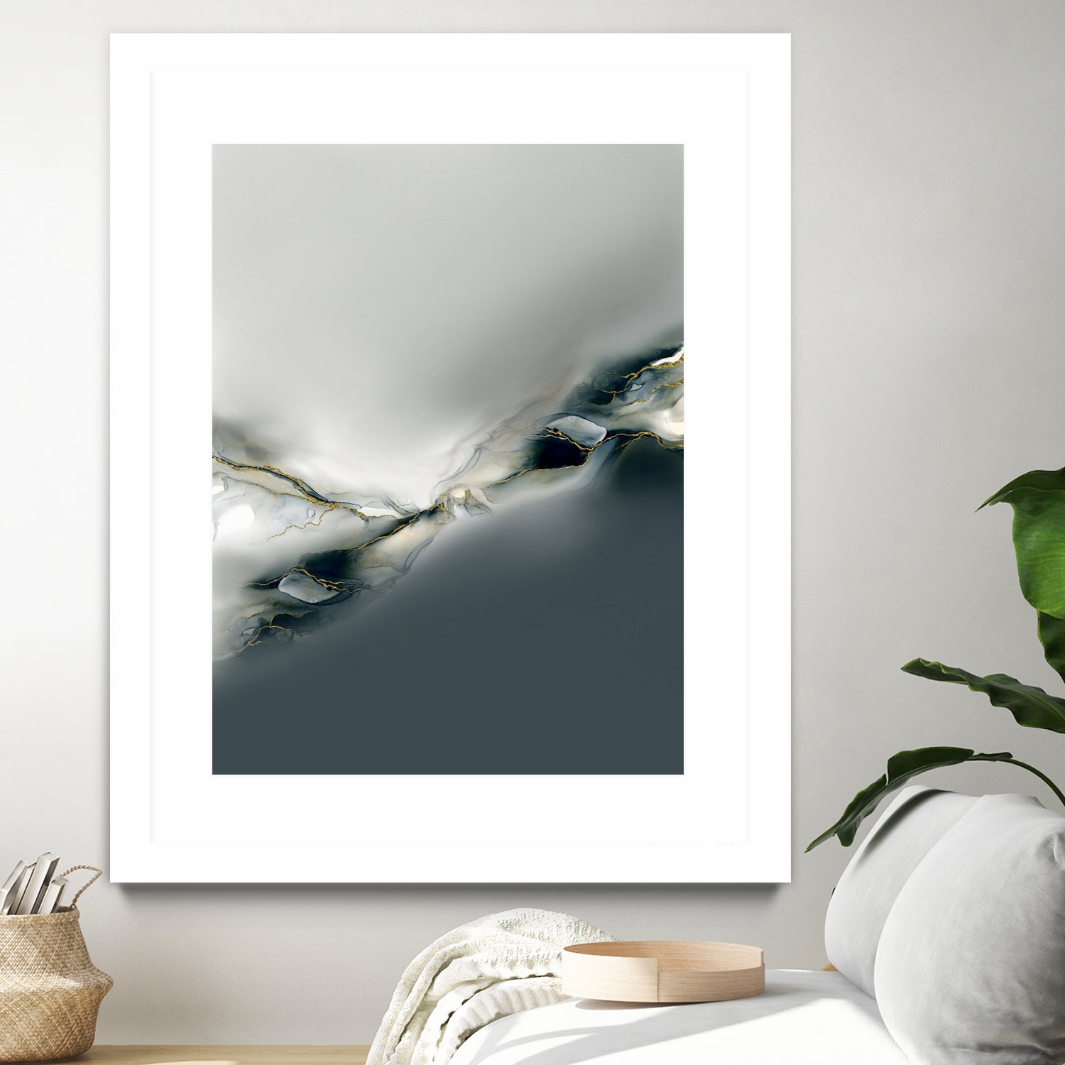 Ink Collection by Art Tonial on GIANT ART - bleu abstract