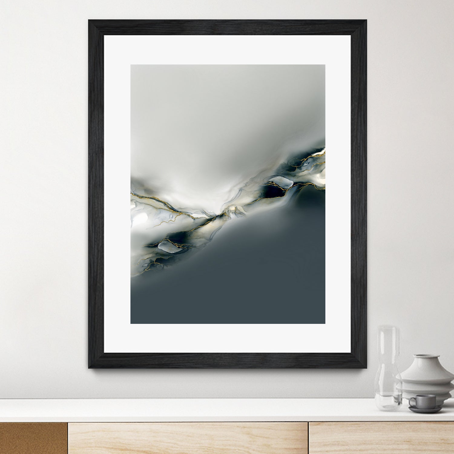 Ink Collection by Art Tonial on GIANT ART - bleu abstract