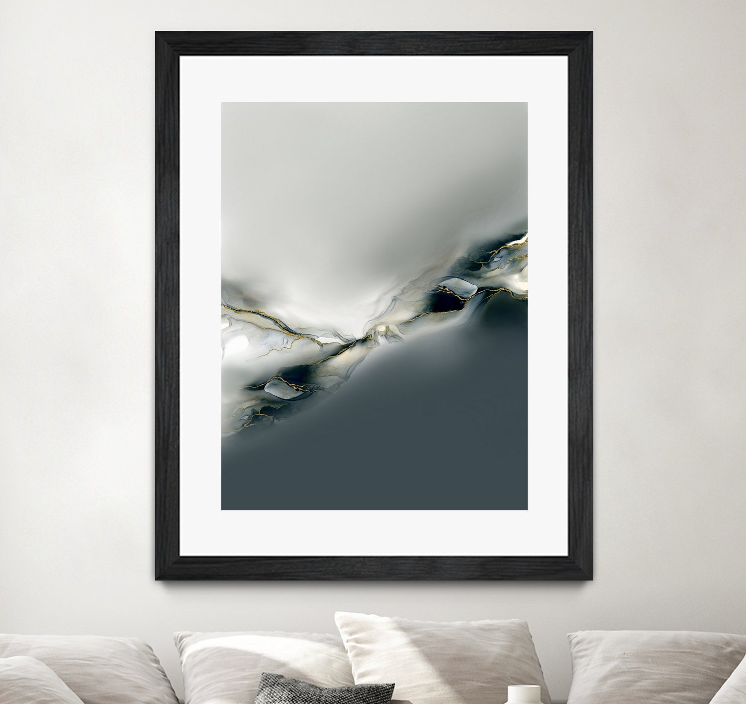 Ink Collection by Art Tonial on GIANT ART - bleu abstract