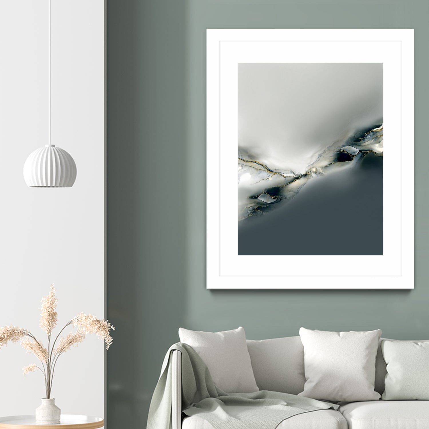 Ink Collection by Art Tonial on GIANT ART - bleu abstract