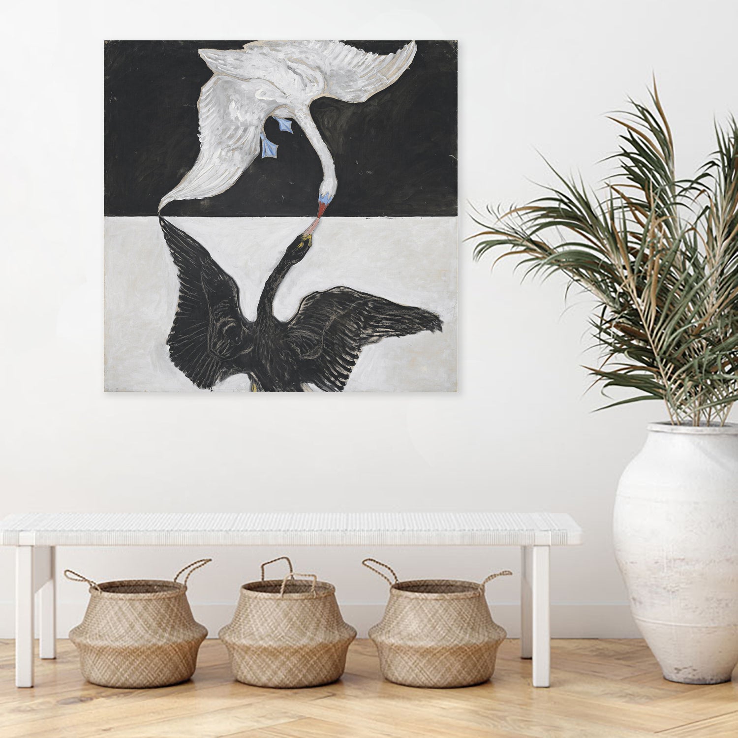 Group IX/SUW, No. 1, The Swan, No. 1, 1914-1915 by Hilma af Klint on GIANT ART - white museums birds