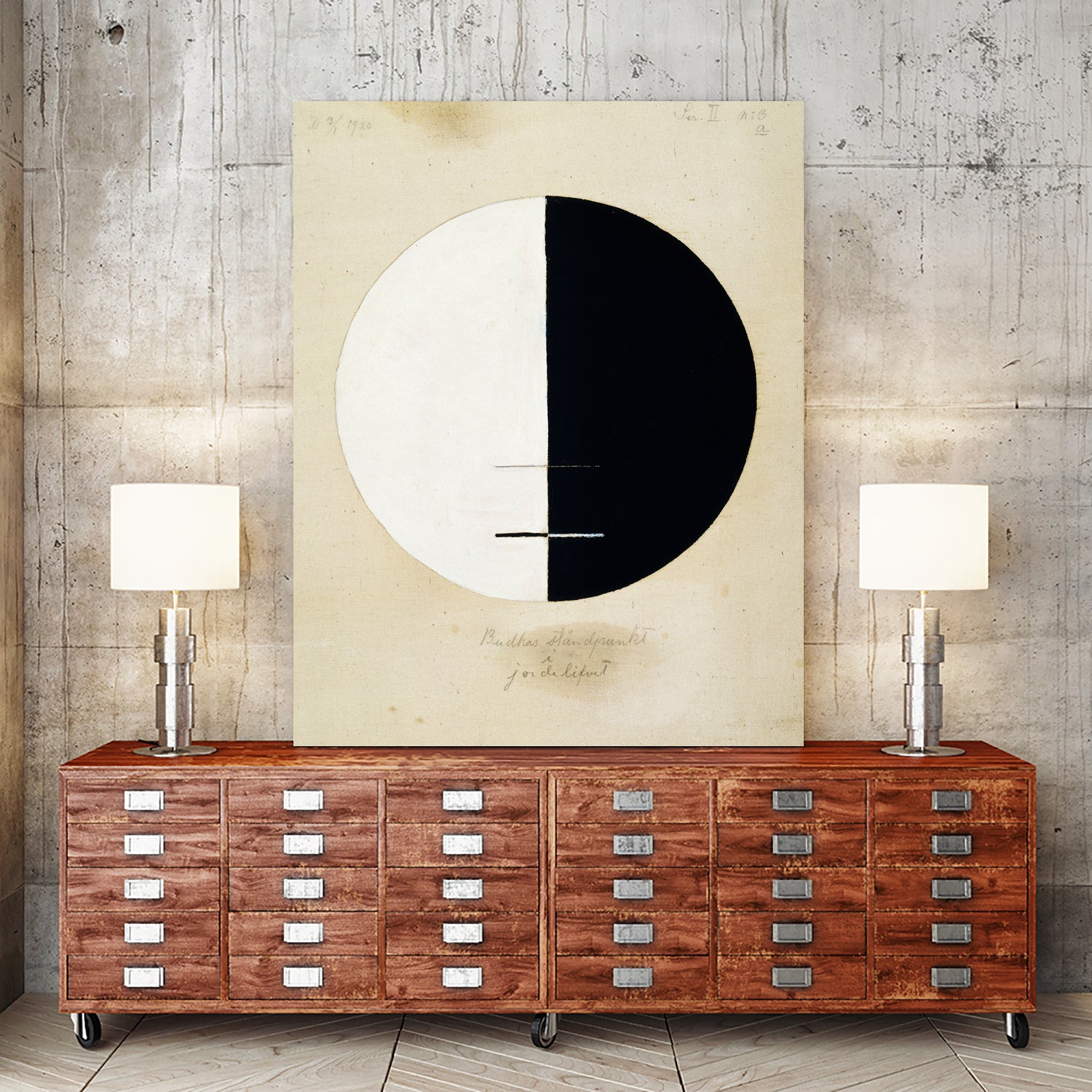 Buddha's Standpoint in the Earthly Life, No. 3a, 1920 by Hilma af Klint on GIANT ART - beige museums