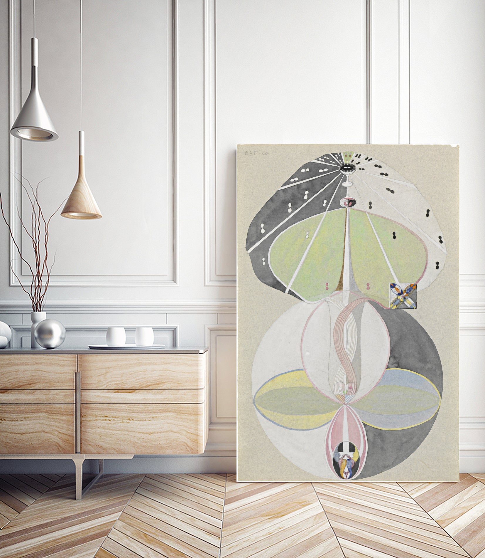 Tree of Knowledge, No. 5, 1915 by Hilma af Klint on GIANT ART - beige museums