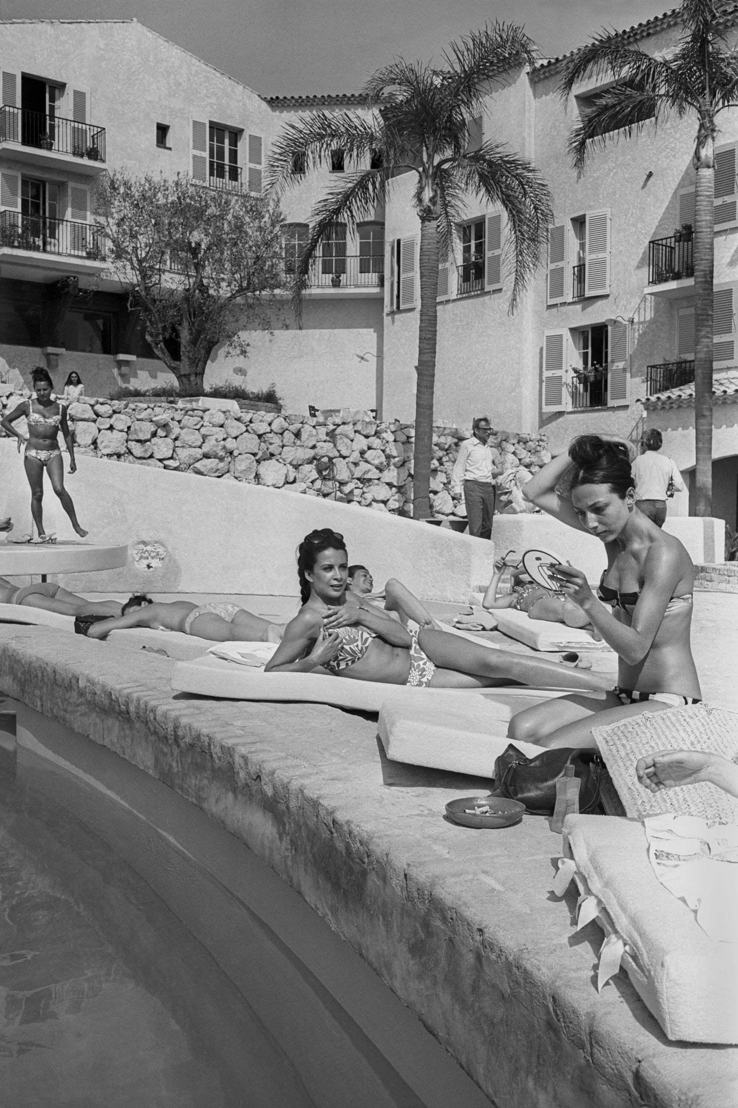 Opening of Famous Luxury Hotel Byblos in Saint Tropez in 1967 by Photo © AGIP / Bridgeman Images on GIANT ART - black and white photography