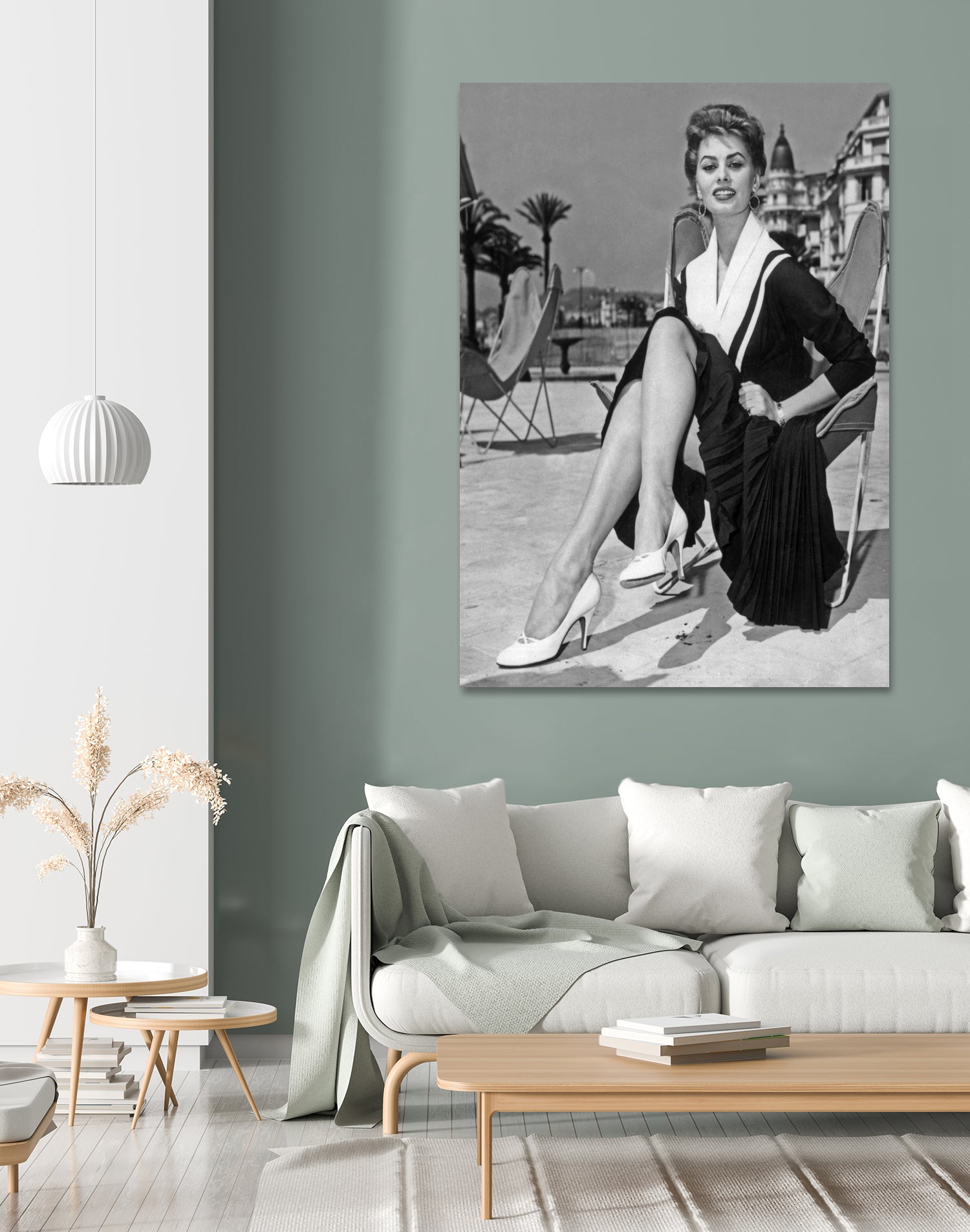 Sophia Loren at Cannes Festival 1954 by Bridgeman Images on GIANT ART - black and white photo