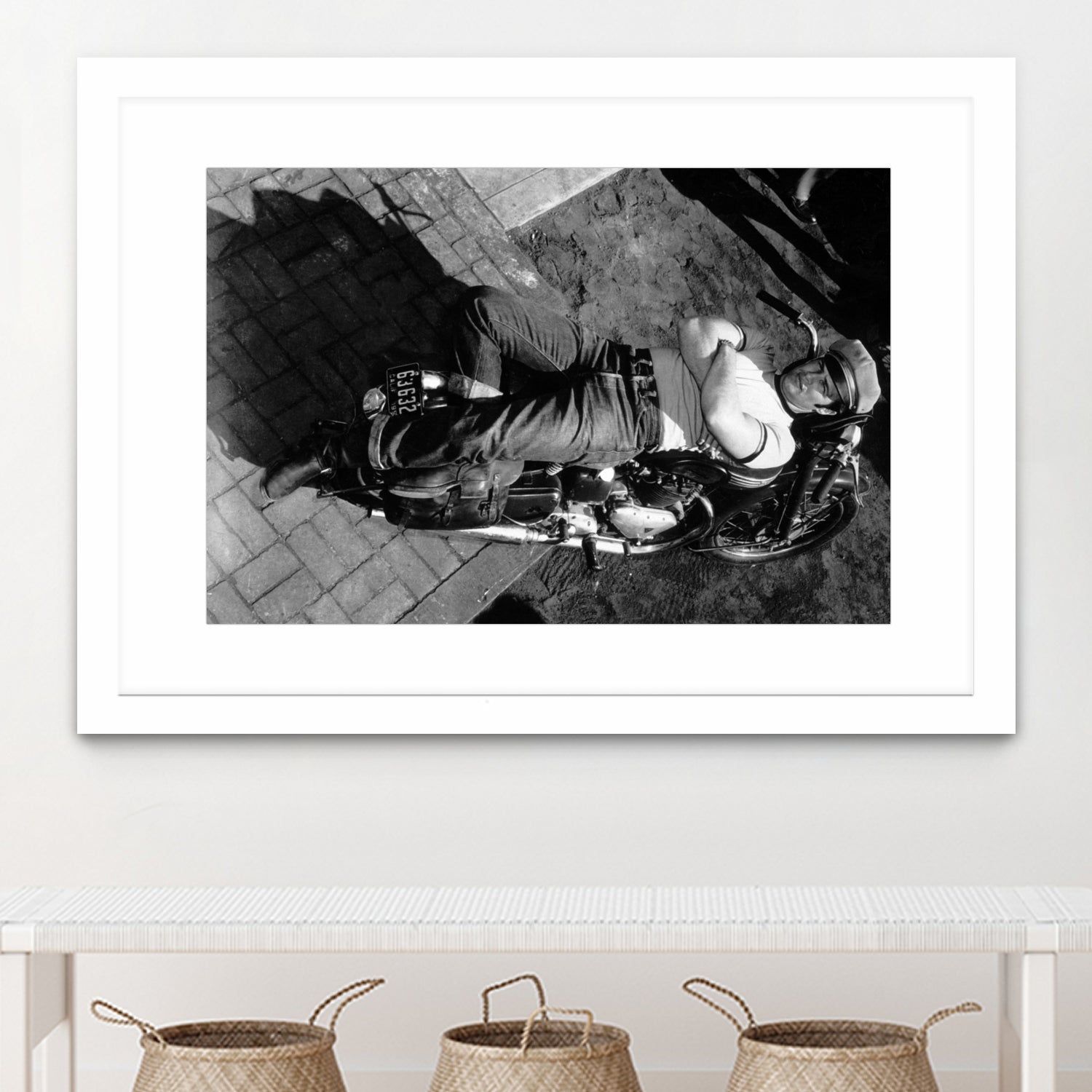 The Wild One directed by Laszlo Benedek, 1953 by Bridgeman Images on GIANT ART - black and white photography