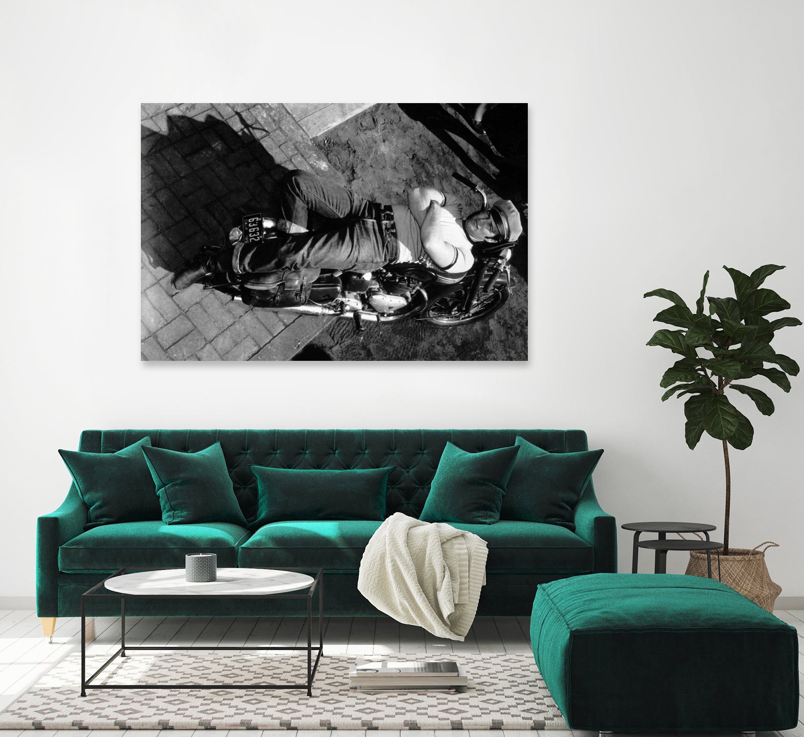 The Wild One directed by Laszlo Benedek, 1953 by Bridgeman Images on GIANT ART - black and white photography