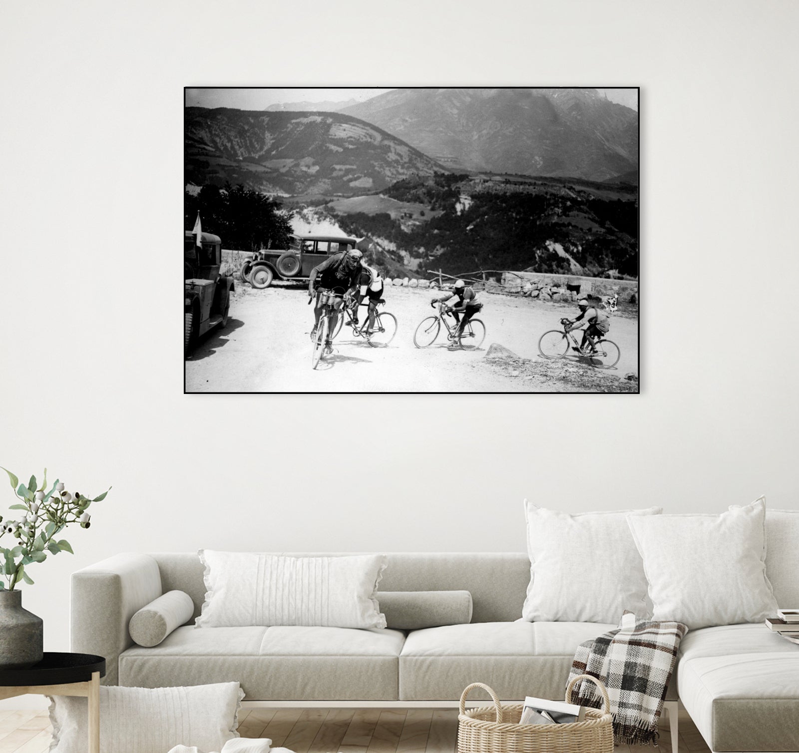 Tour de France 1928, 13th leg Nice/Grenoble (Alps) on july 4 by Bridgeman Images on GIANT ART - black and white photography