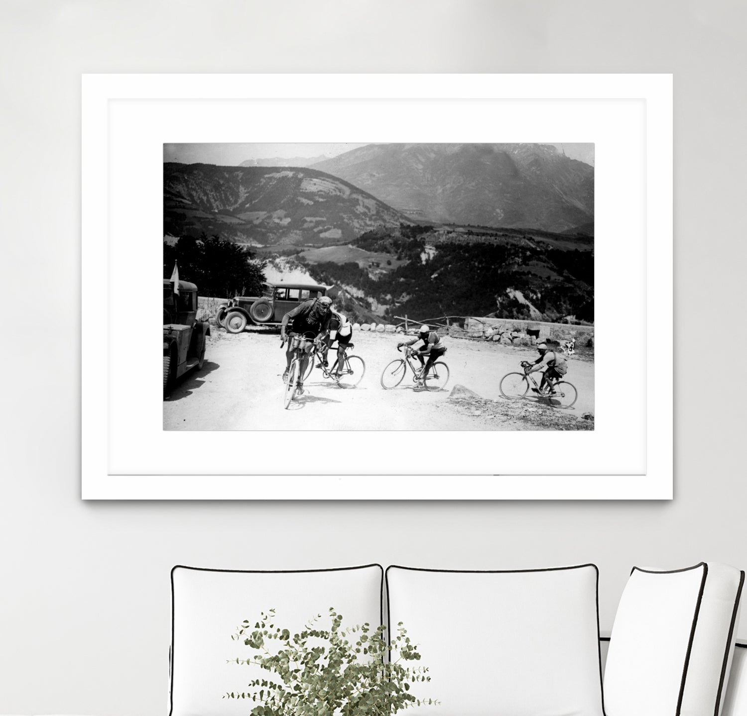 Tour de France 1928, 13th leg Nice/Grenoble (Alps) on july 4 by Bridgeman Images on GIANT ART - black and white photography