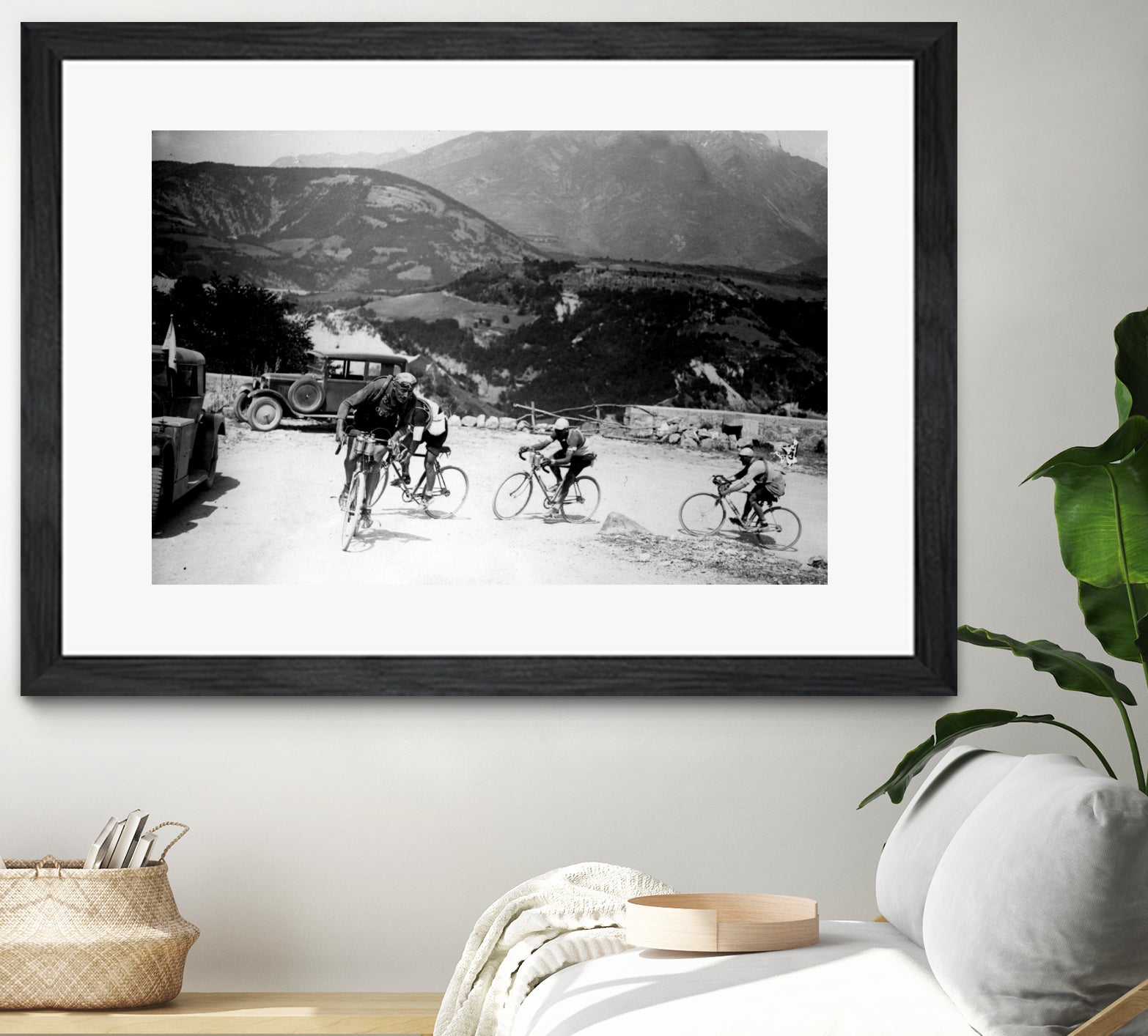 Tour de France 1928, 13th leg Nice/Grenoble (Alps) on july 4 by Bridgeman Images on GIANT ART - black and white photography