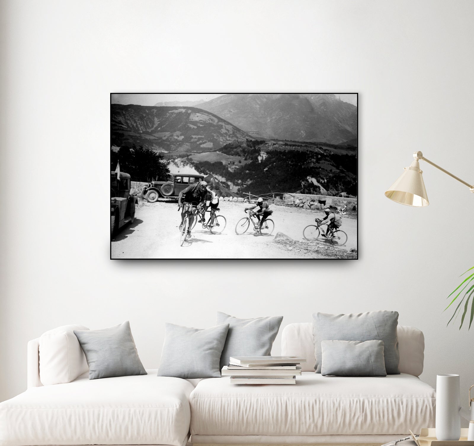 Tour de France 1928, 13th leg Nice/Grenoble (Alps) on july 4 by Bridgeman Images on GIANT ART - black and white photography