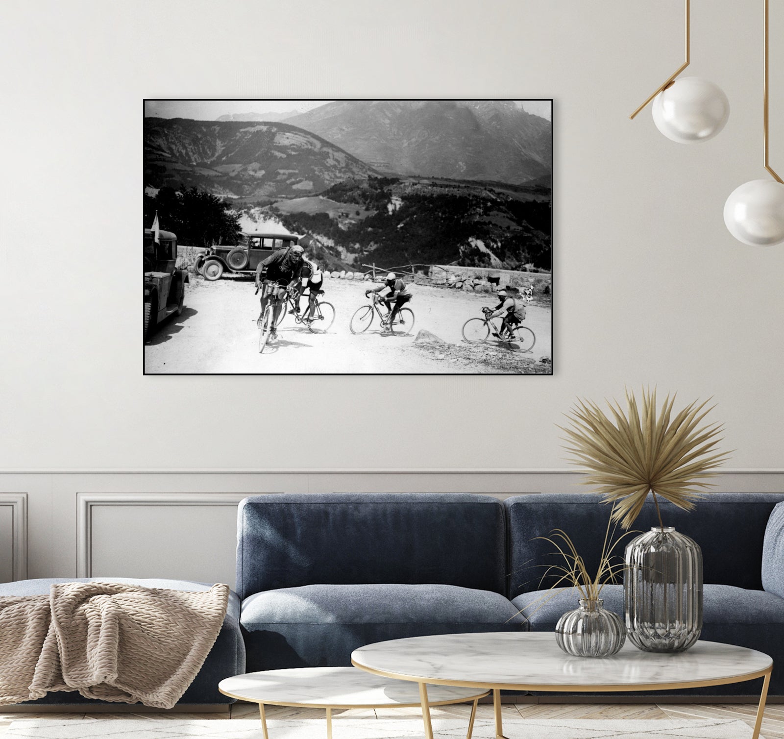 Tour de France 1928, 13th leg Nice/Grenoble (Alps) on july 4 by Bridgeman Images on GIANT ART - black and white photography