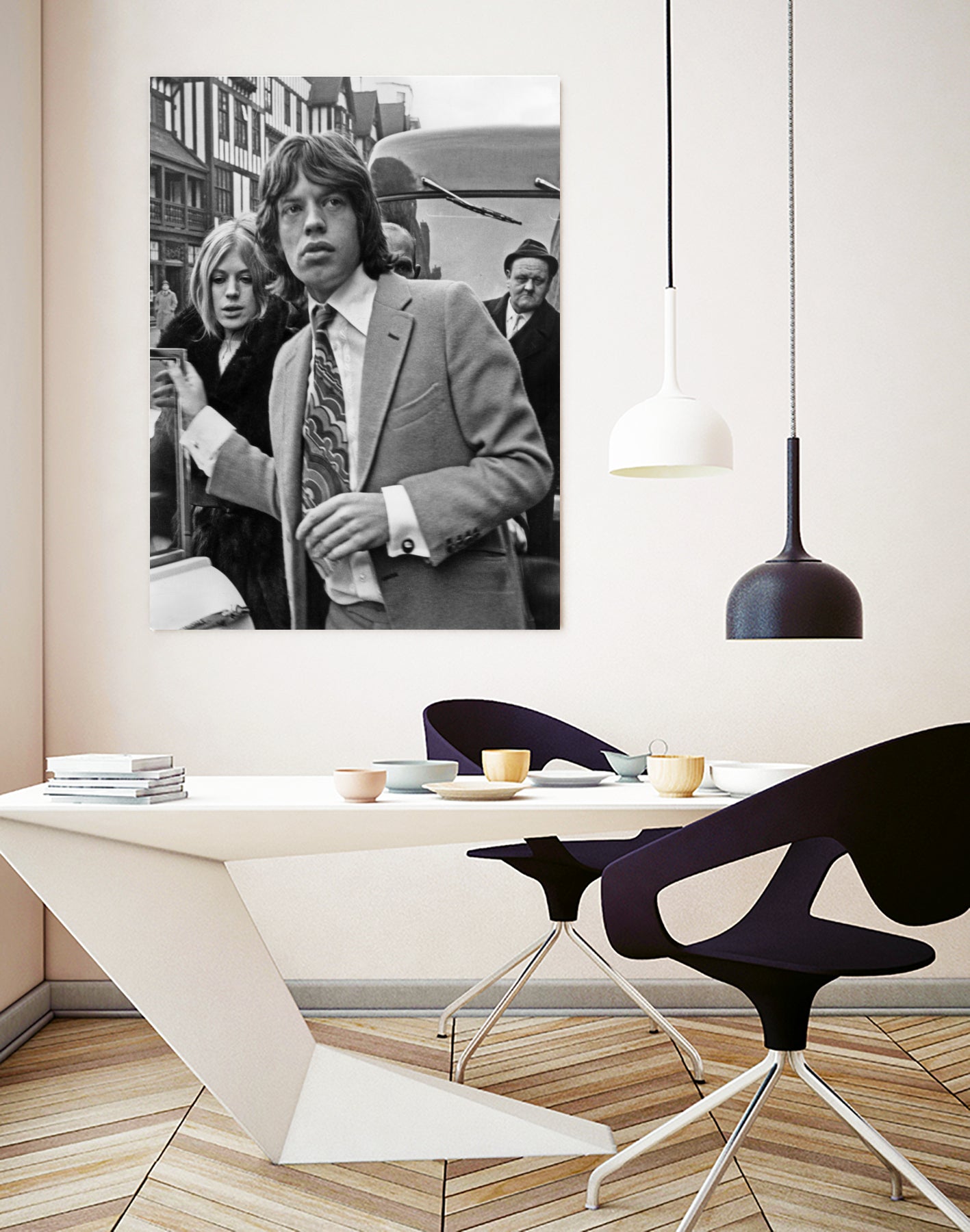 Mick Jagger et Marianne Faithfull by Bridgeman Images on GIANT ART - black and white photography