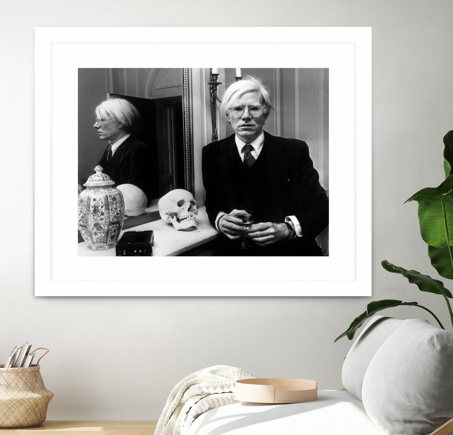 Andy Warhol in London, November 12th, 1975 by Bridgeman Images on GIANT ART - black and white photography