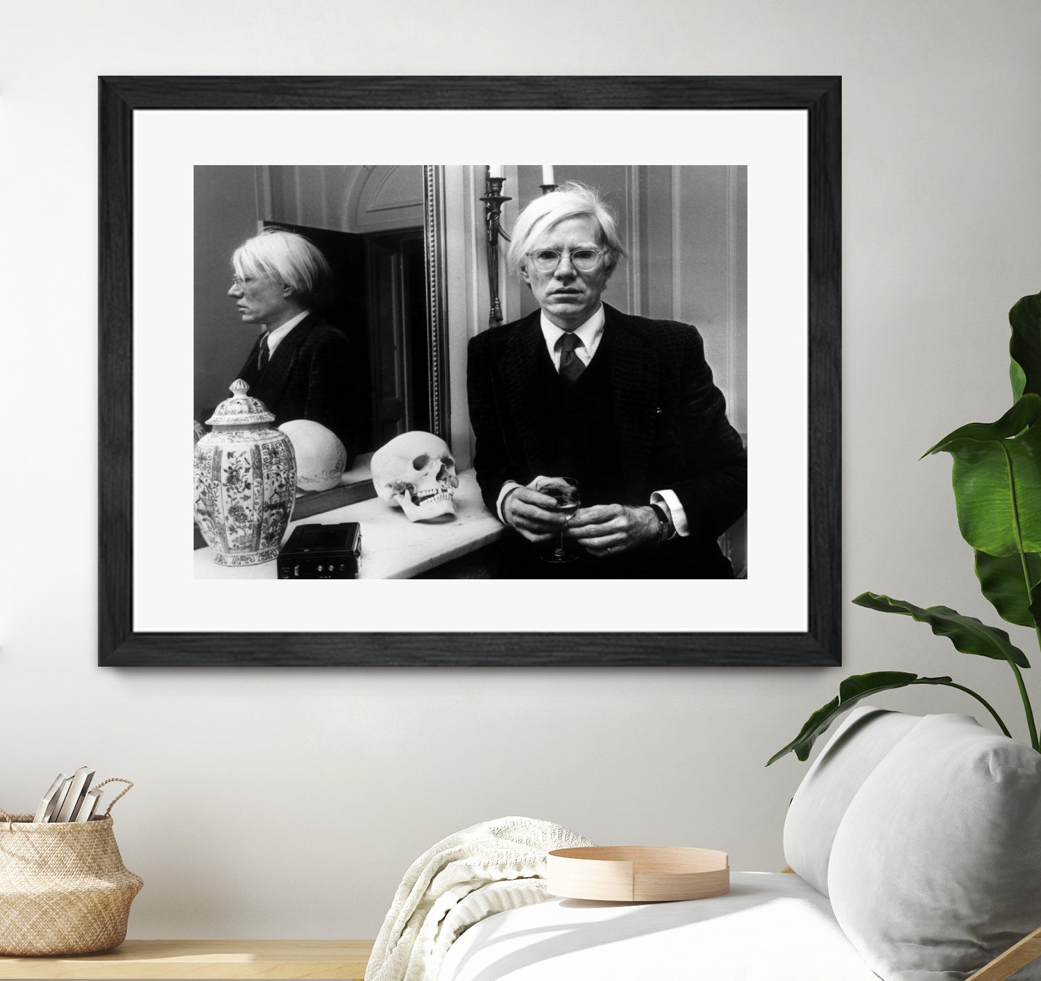 Andy Warhol in London, November 12th, 1975 by Bridgeman Images on GIANT ART - black and white photography