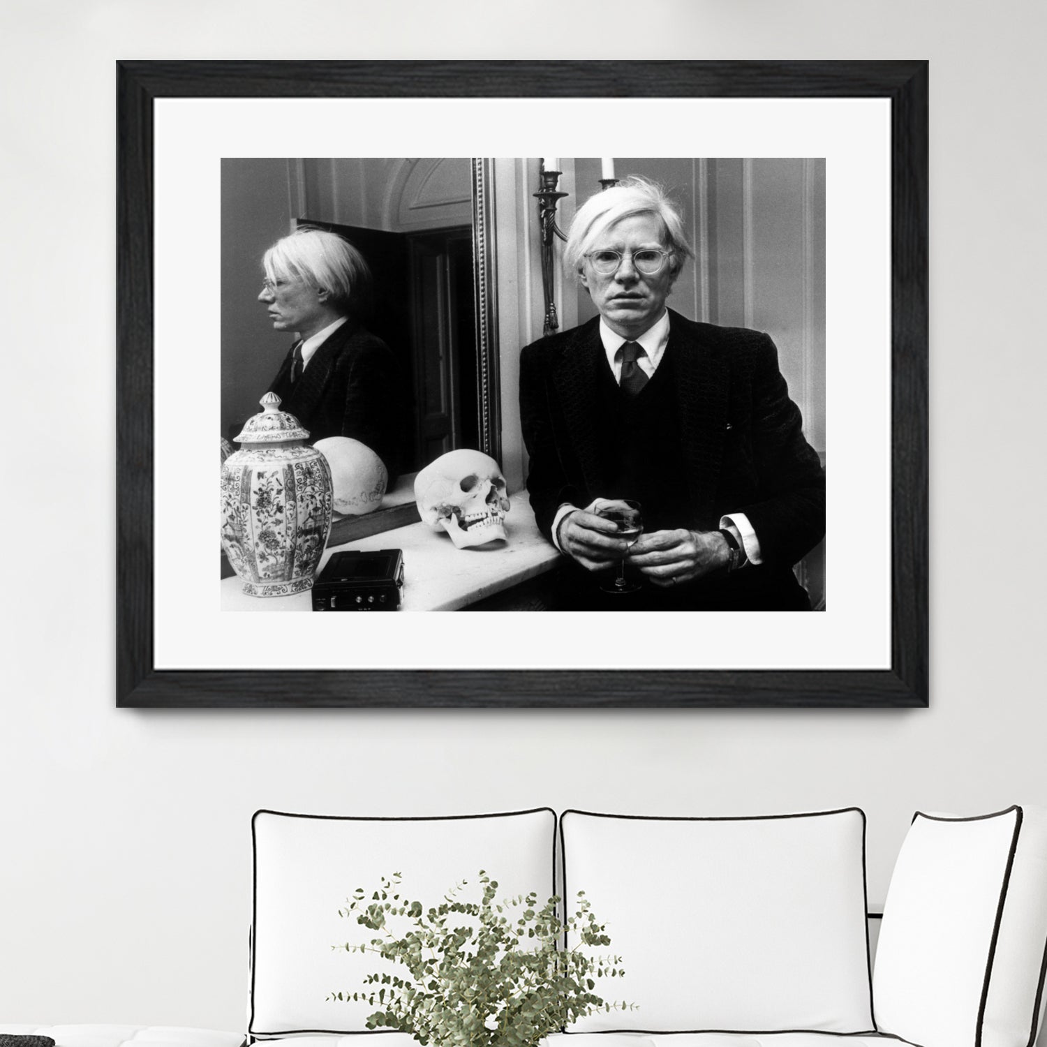 Andy Warhol in London, November 12th, 1975 by Bridgeman Images on GIANT ART - black and white photography