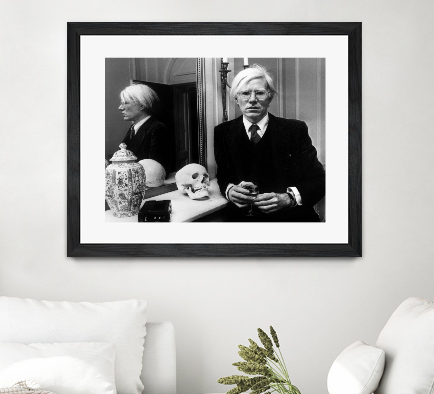 Andy Warhol in London, November 12th, 1975 by Bridgeman Images on GIANT ART - black and white photography