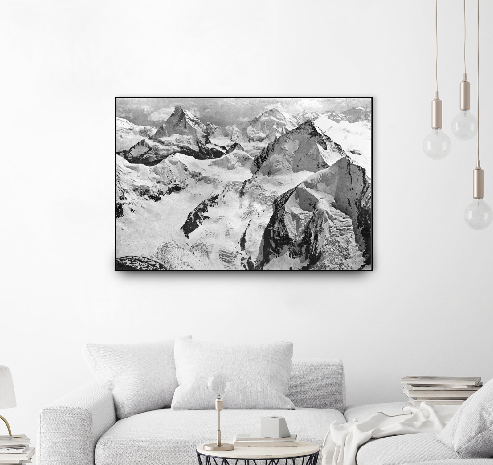 Mount Cervin, c.1900 by Bridgeman Images on GIANT ART - black and white photogrpahy