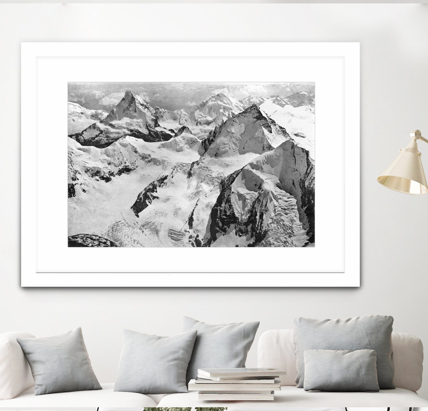 Mount Cervin, c.1900 by Bridgeman Images on GIANT ART - black and white photogrpahy