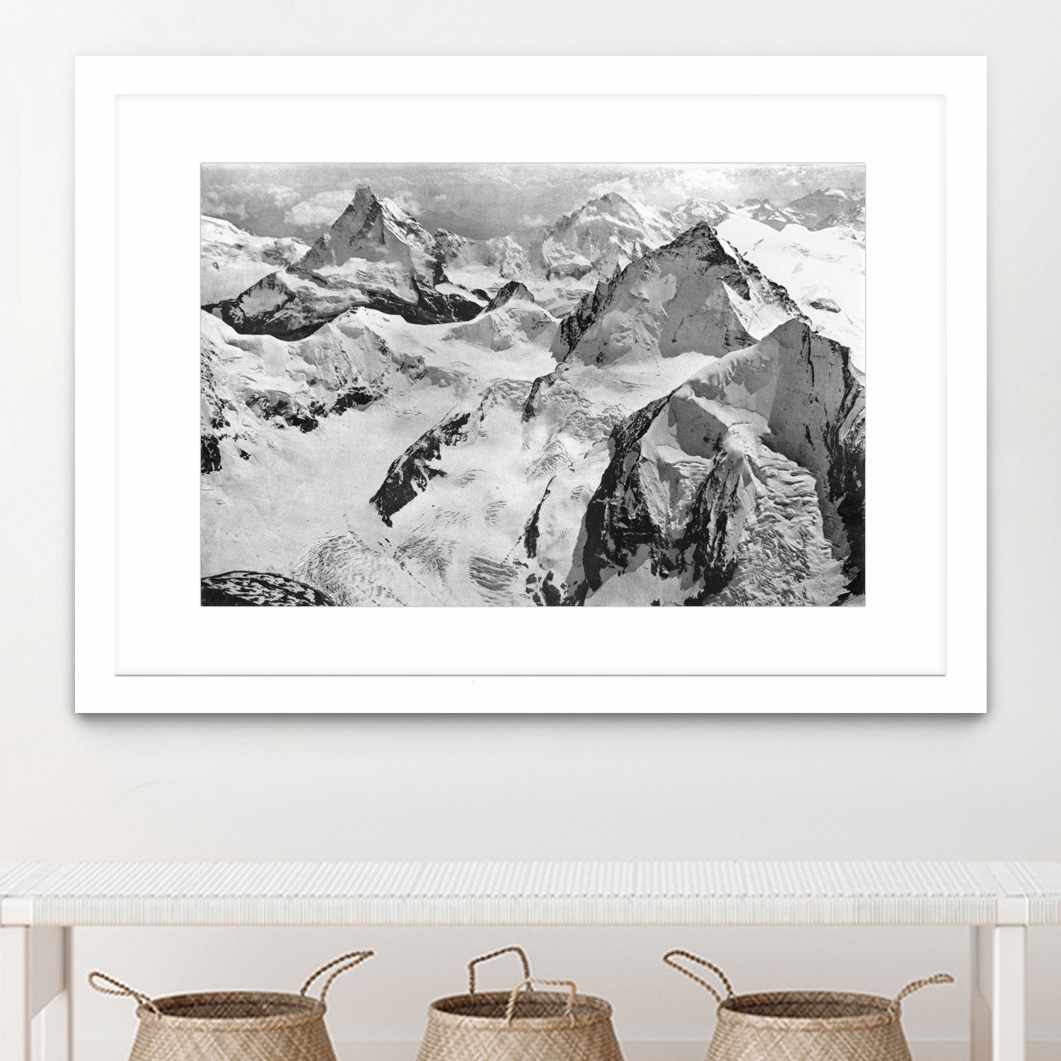 Mount Cervin, c.1900 by Bridgeman Images on GIANT ART - black and white photogrpahy