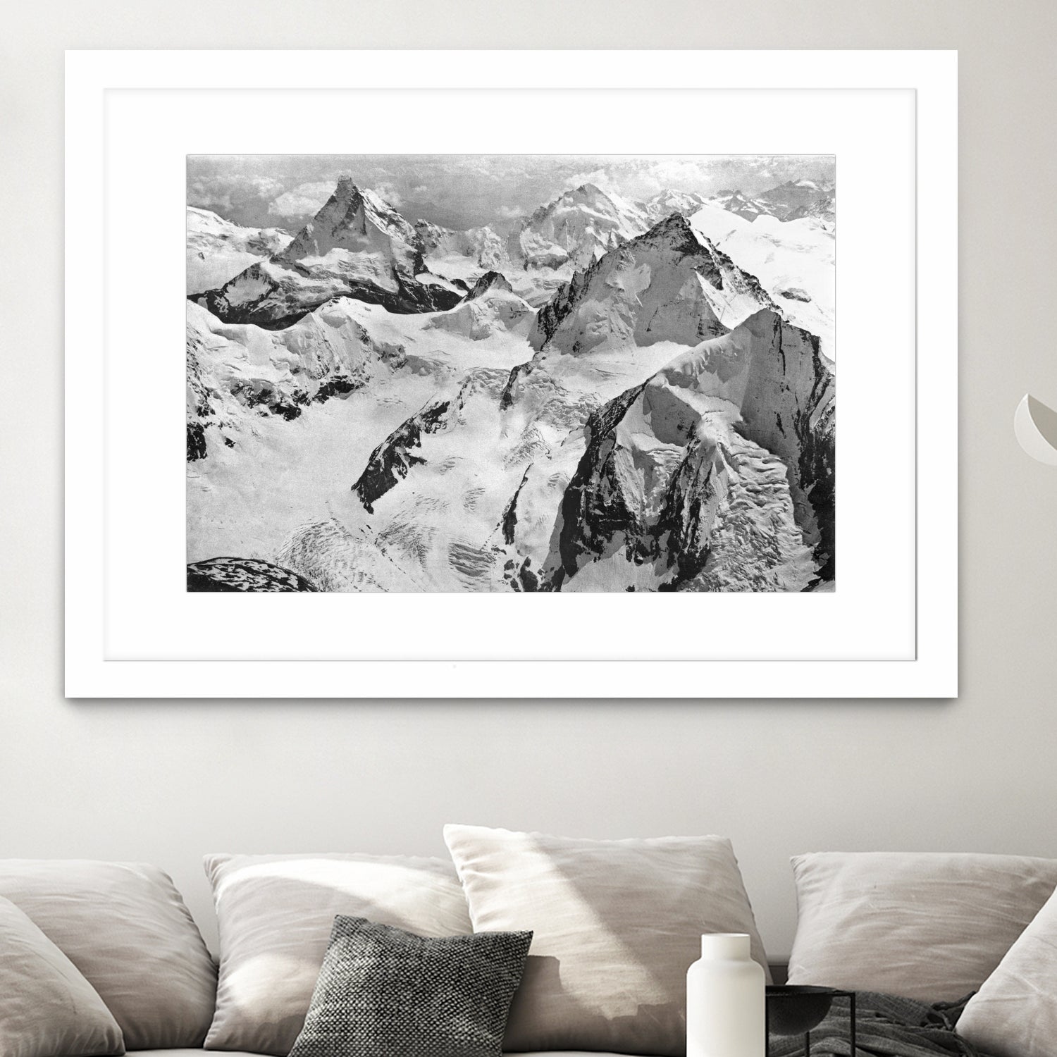 Mount Cervin, c.1900 by Bridgeman Images on GIANT ART - black and white photogrpahy